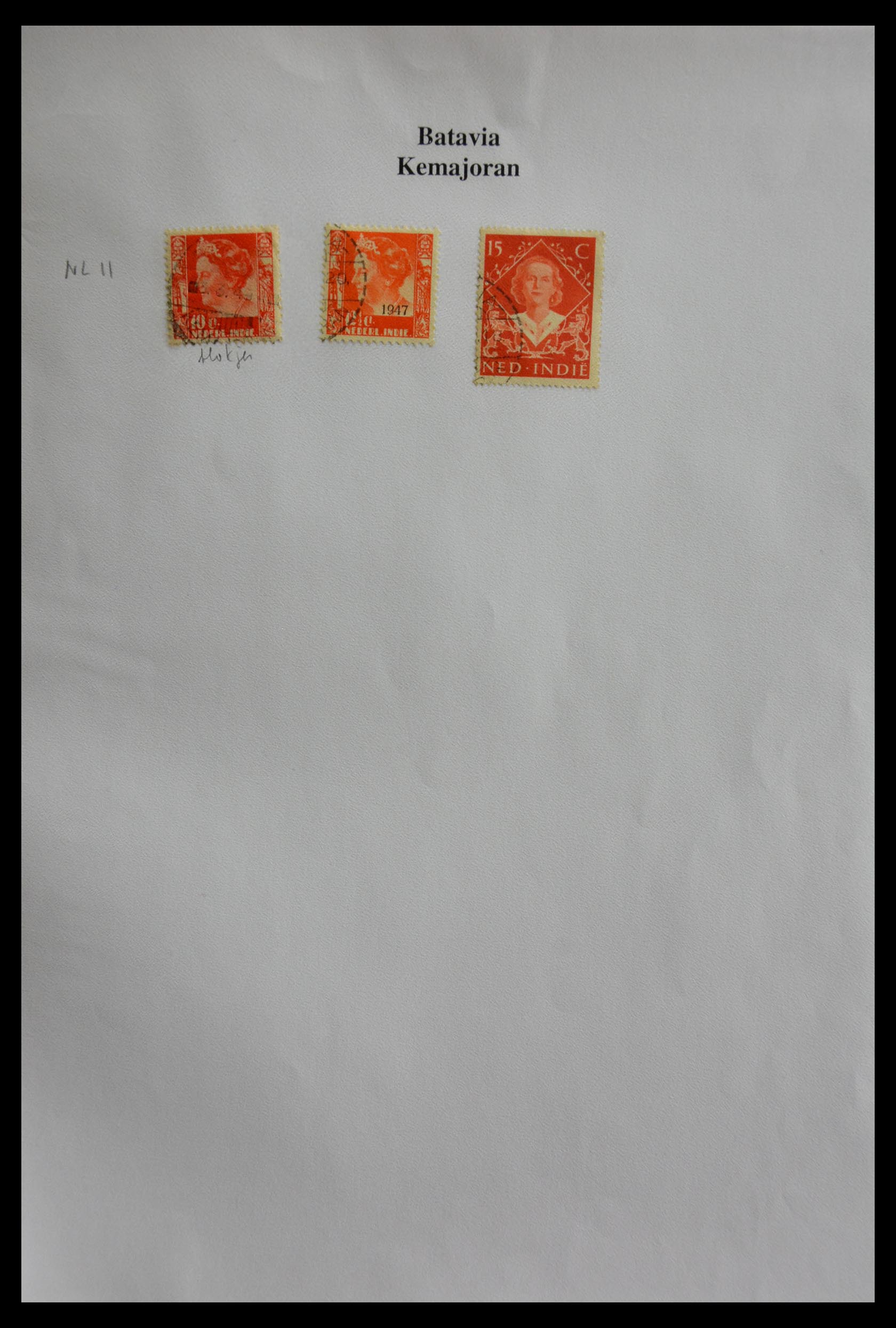 29422 050 - 29422 Dutch east Indies cancels.