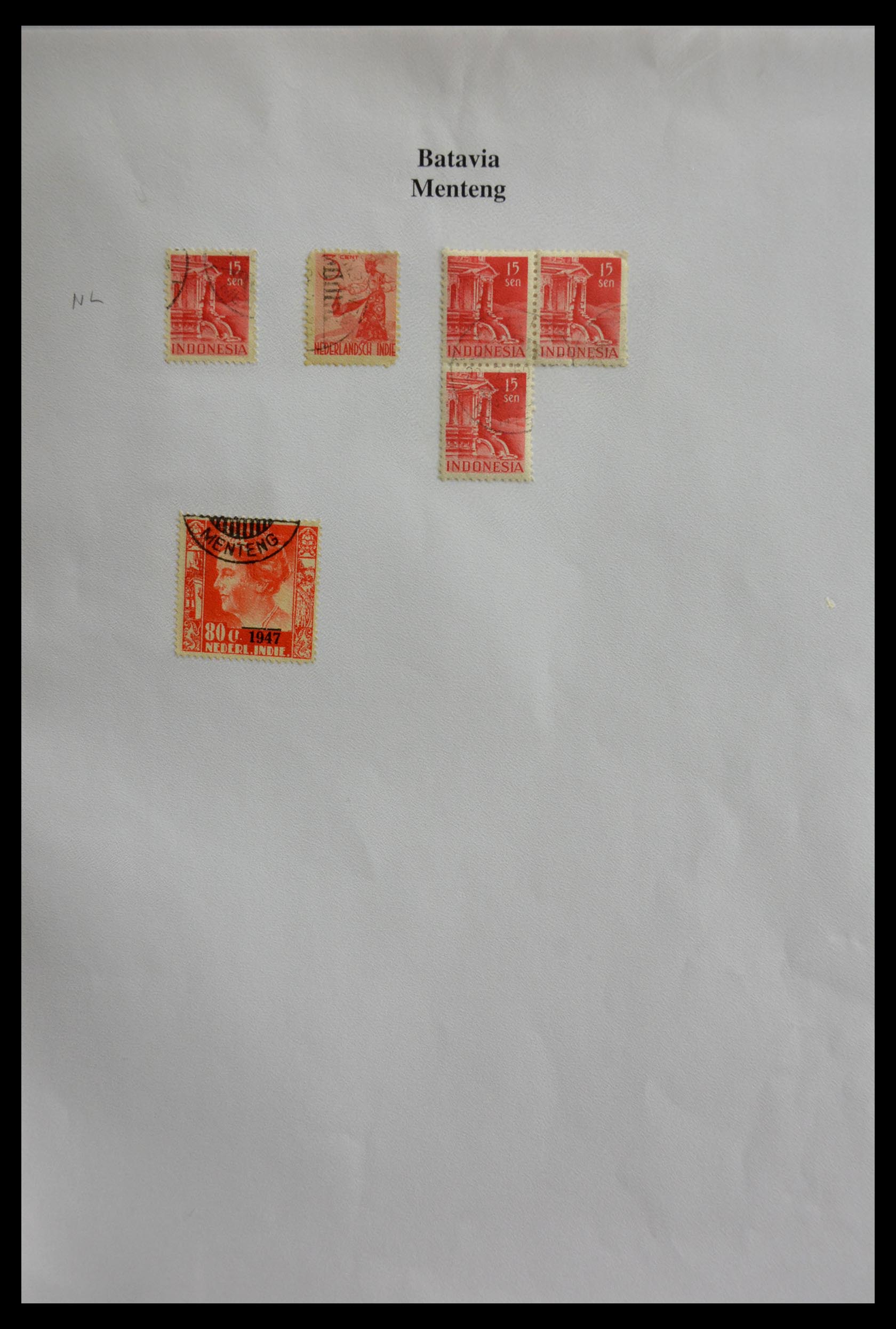 29422 052 - 29422 Dutch east Indies cancels.