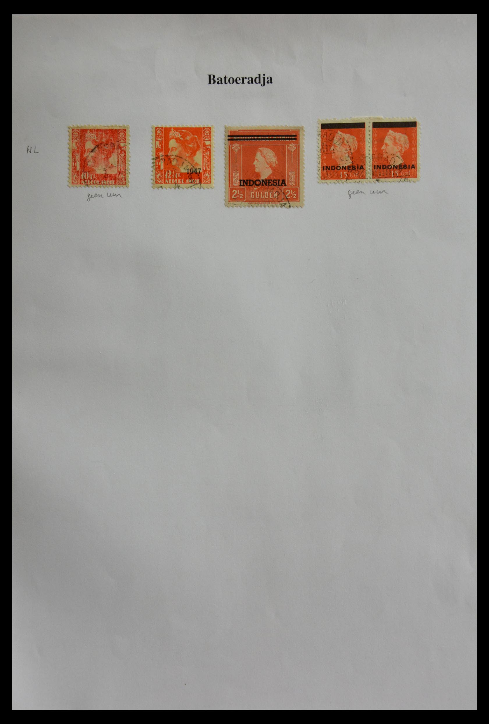 29422 054 - 29422 Dutch east Indies cancels.