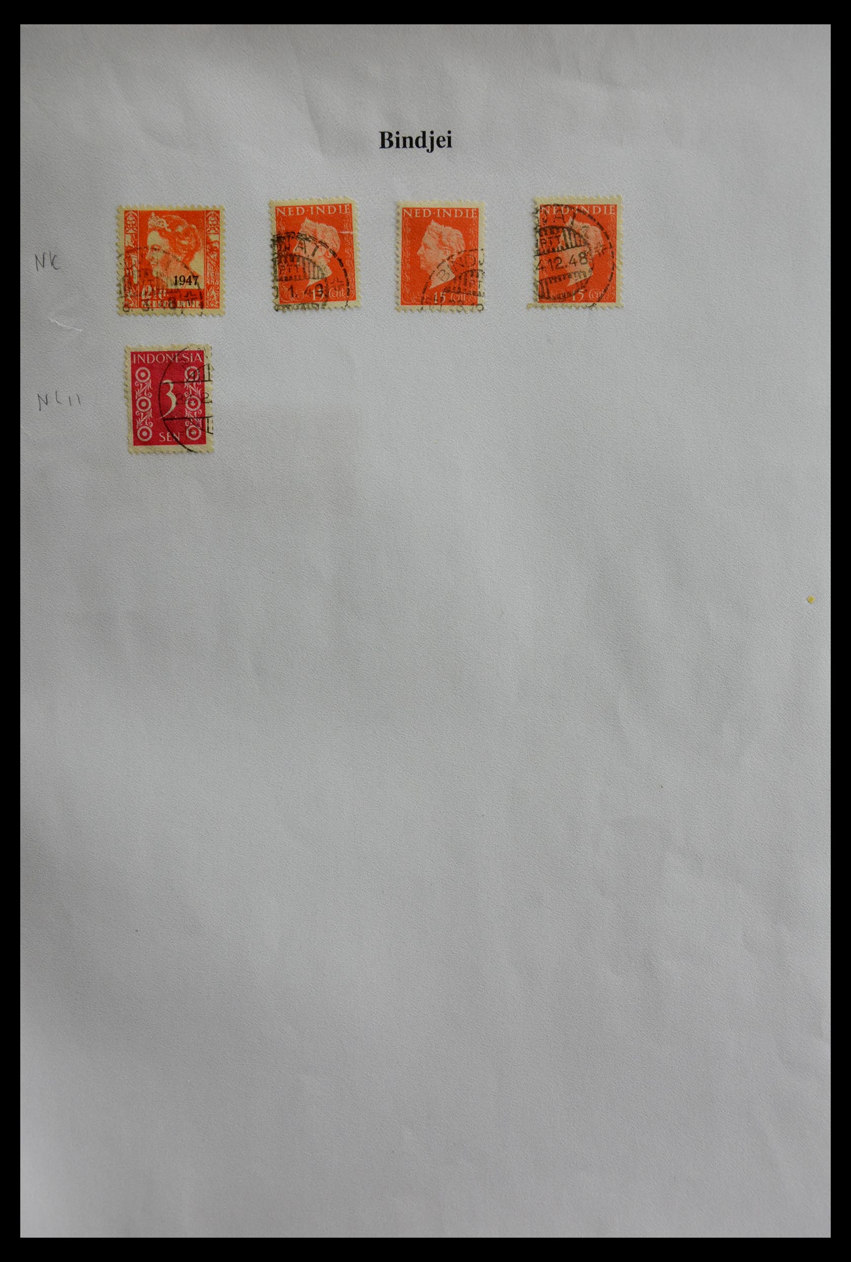 29422 058 - 29422 Dutch east Indies cancels.