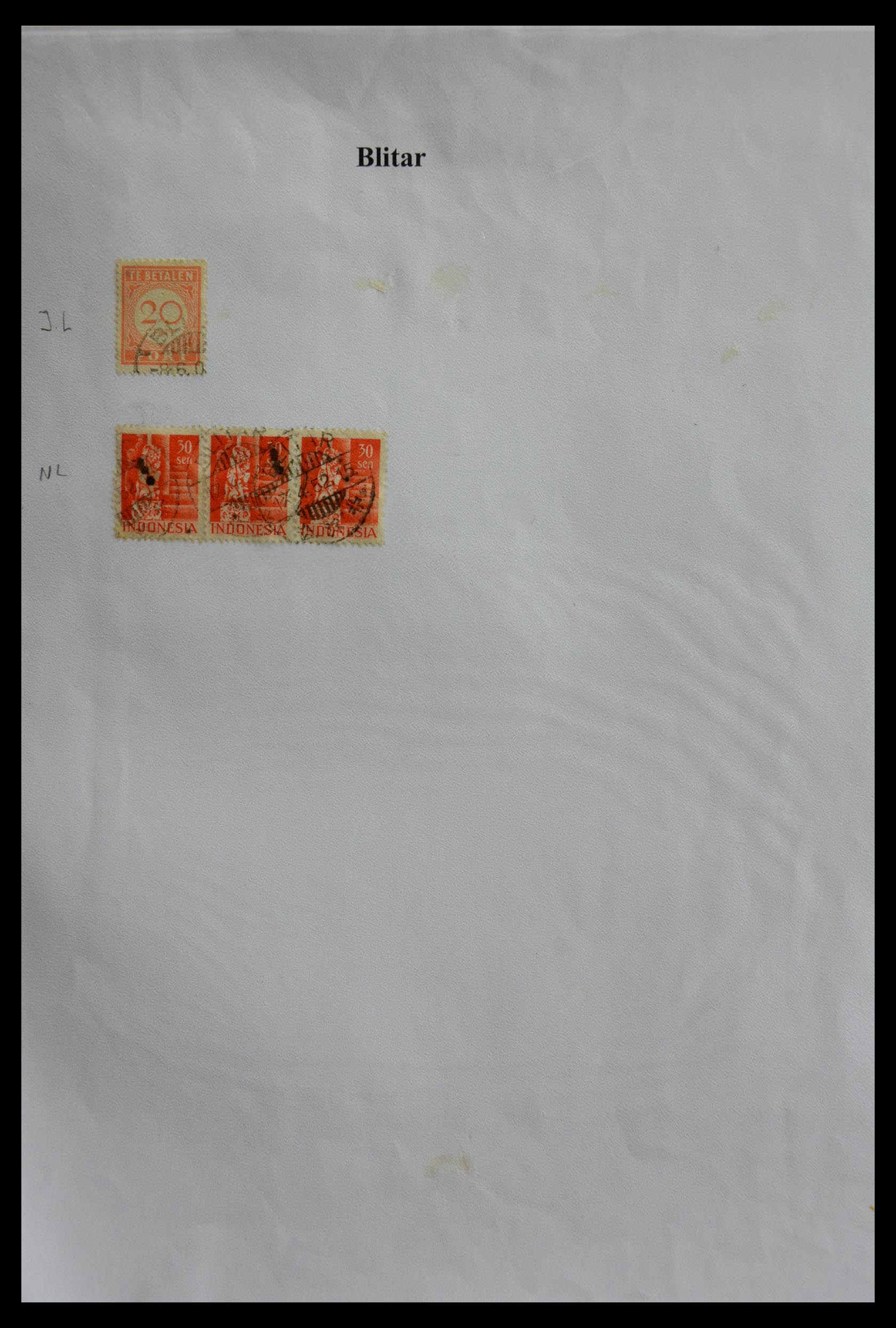 29422 059 - 29422 Dutch east Indies cancels.