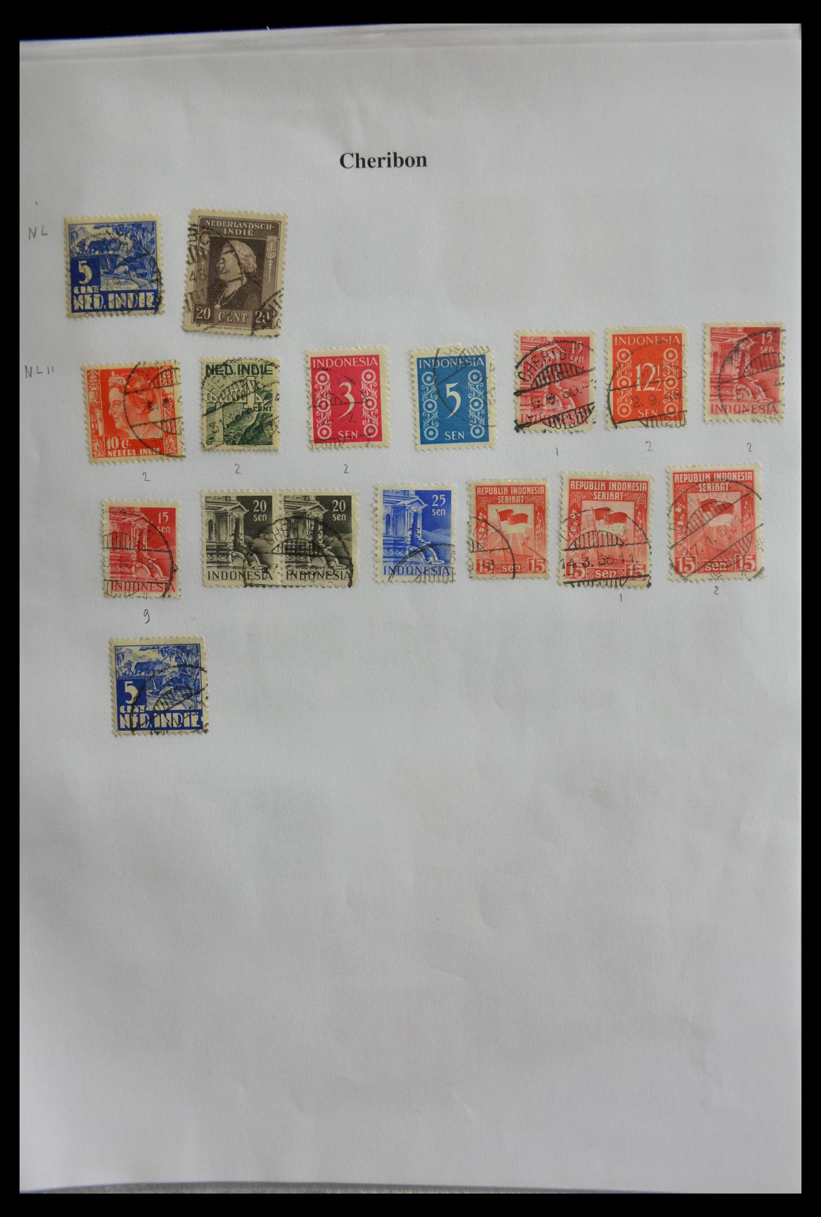 29422 068 - 29422 Dutch east Indies cancels.