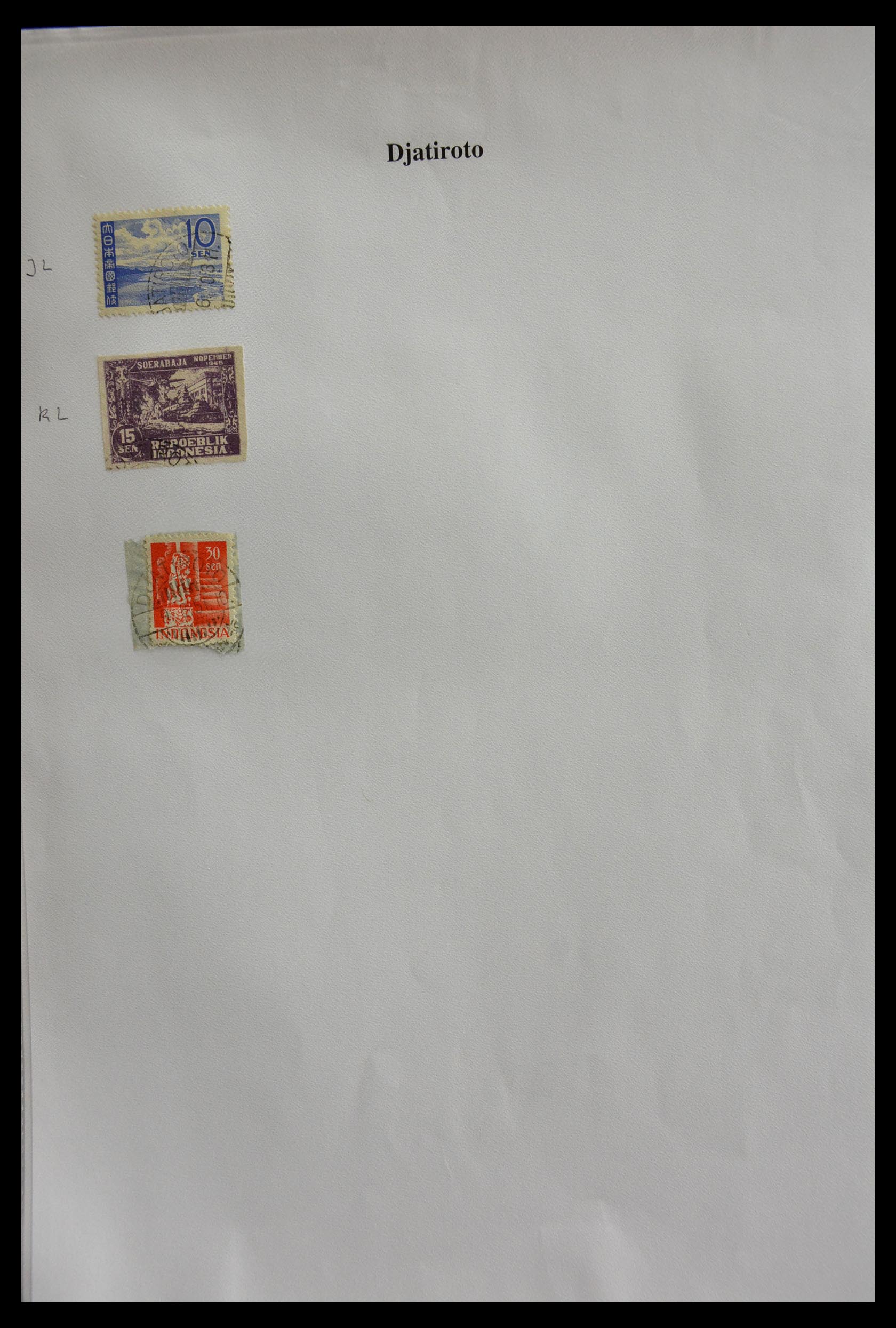 29422 085 - 29422 Dutch east Indies cancels.