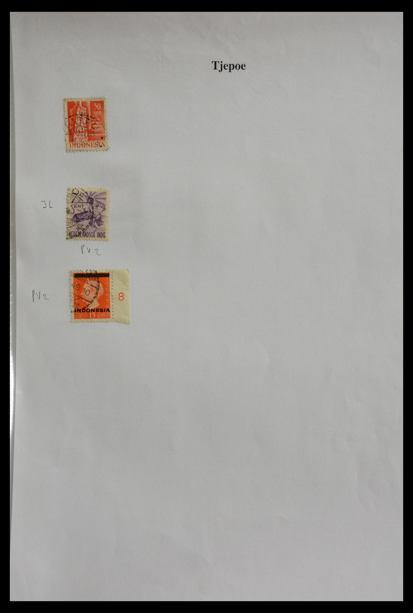 29422 304 - 29422 Dutch east Indies cancels.