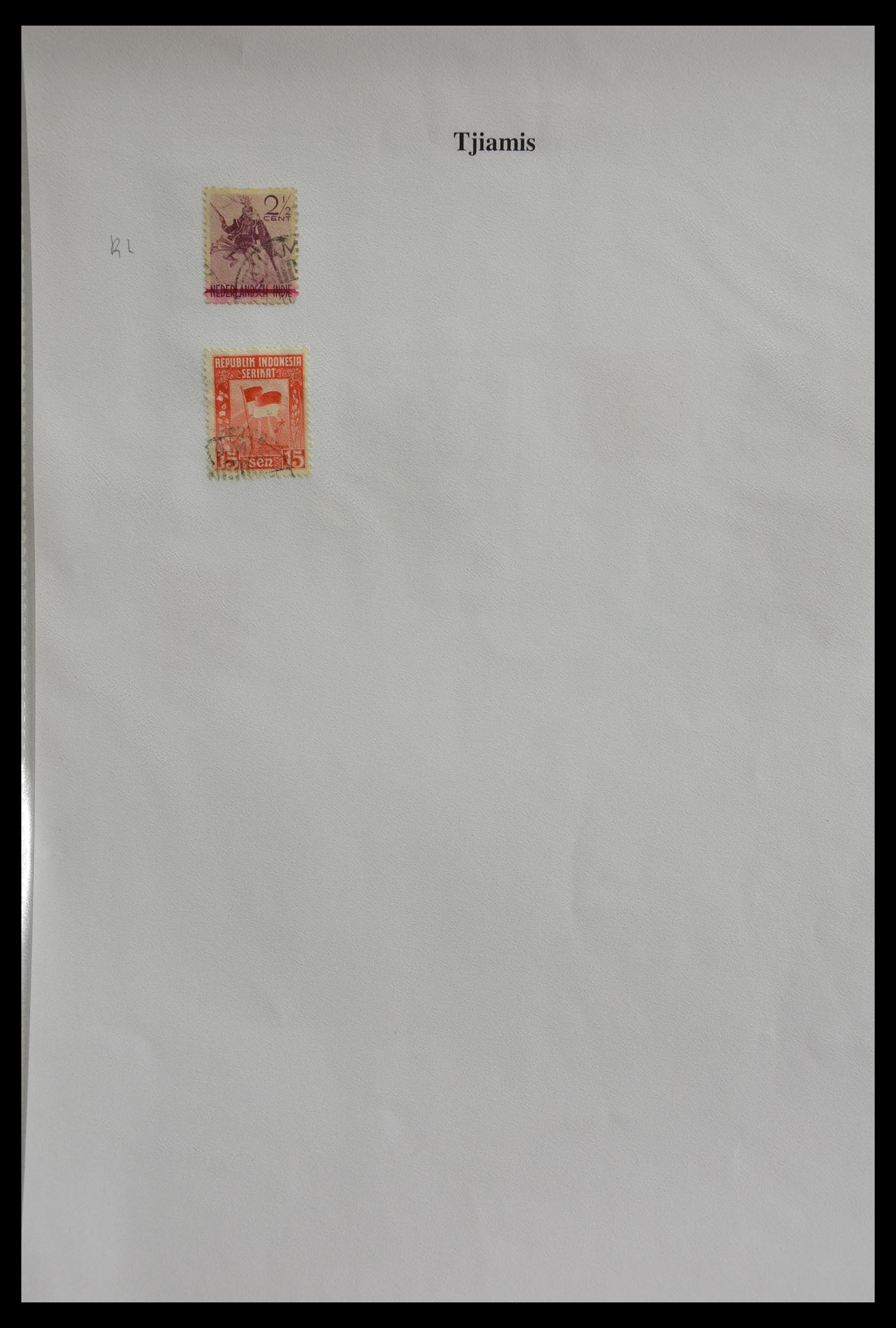 29422 305 - 29422 Dutch east Indies cancels.