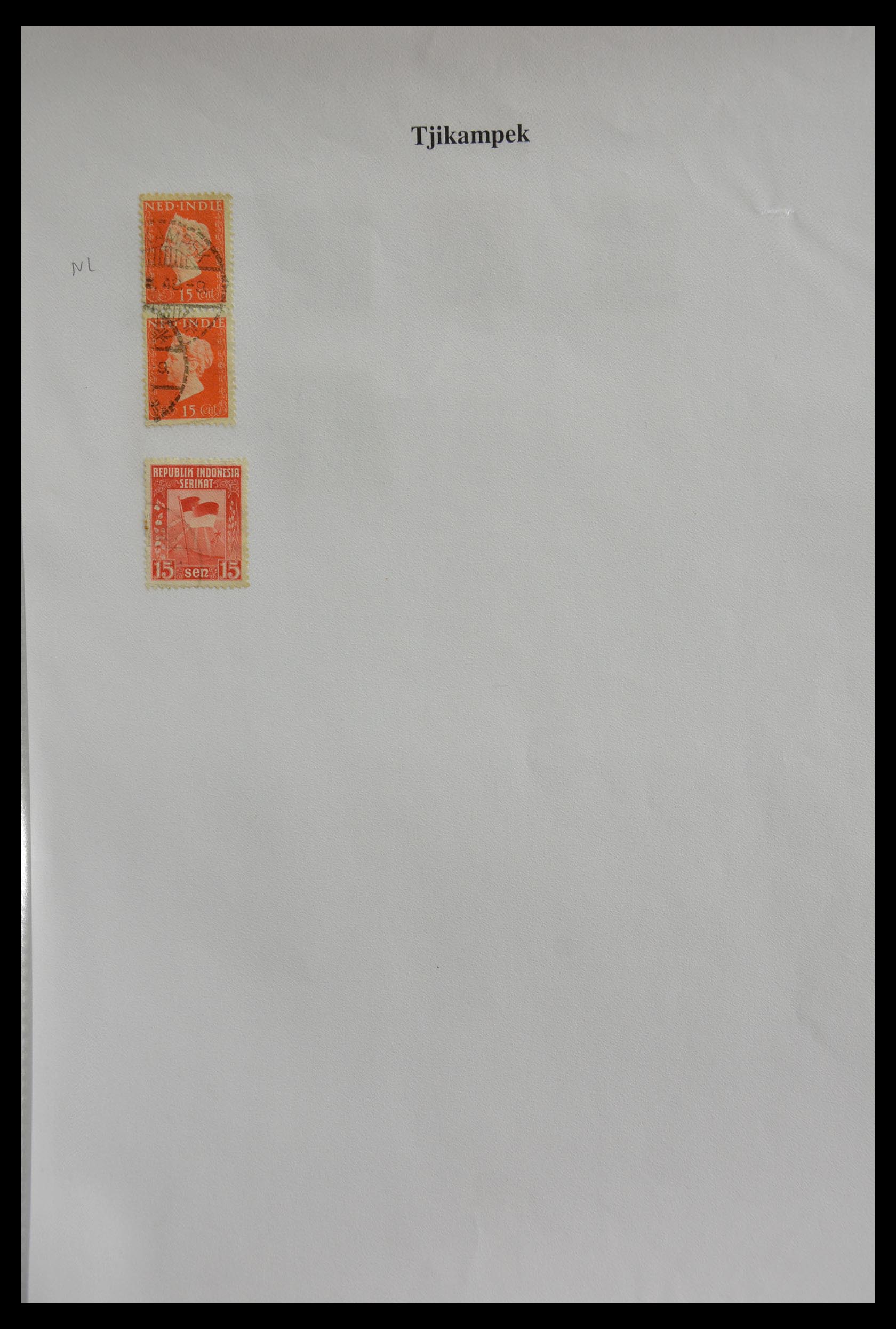 29422 310 - 29422 Dutch east Indies cancels.