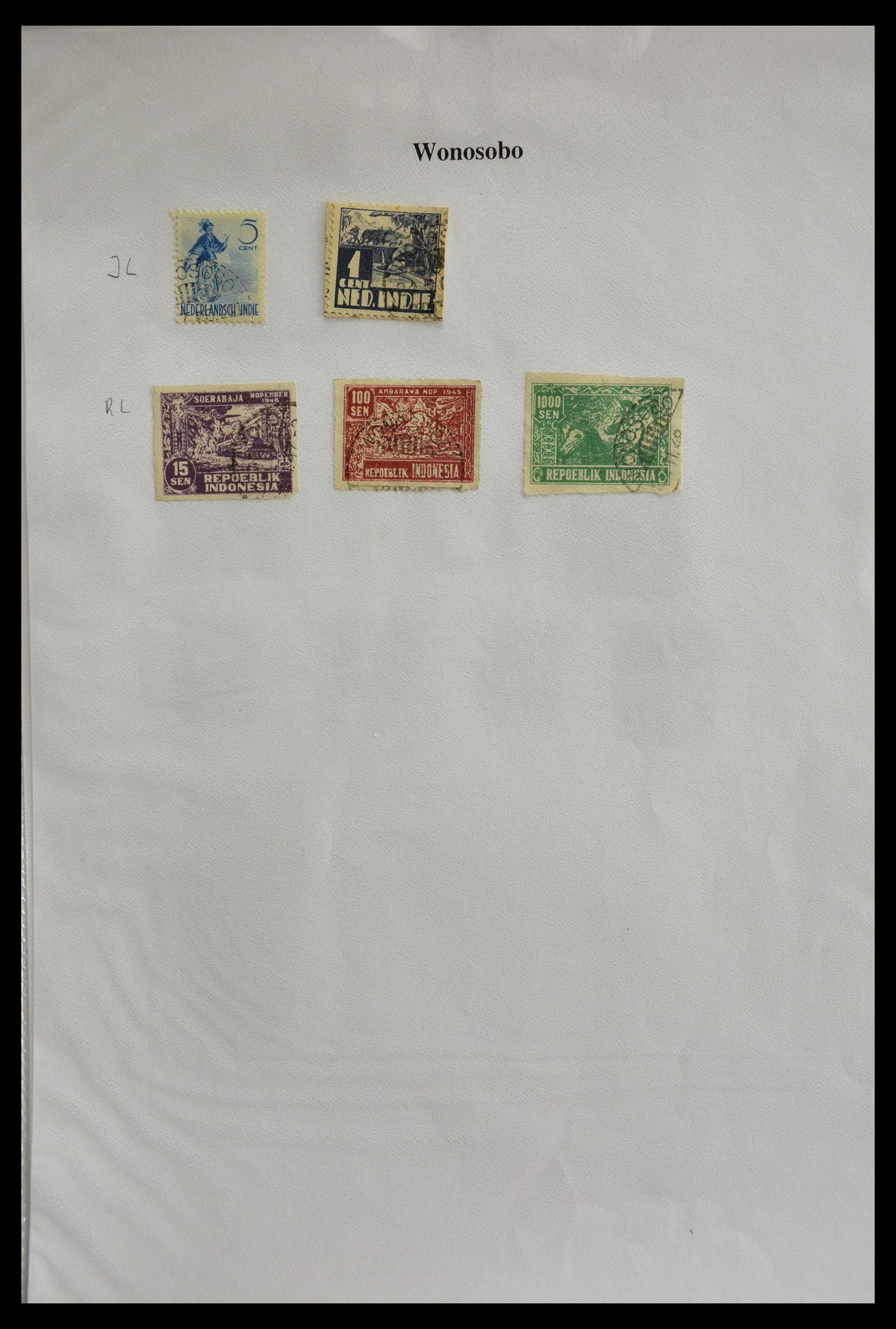 29422 337 - 29422 Dutch east Indies cancels.