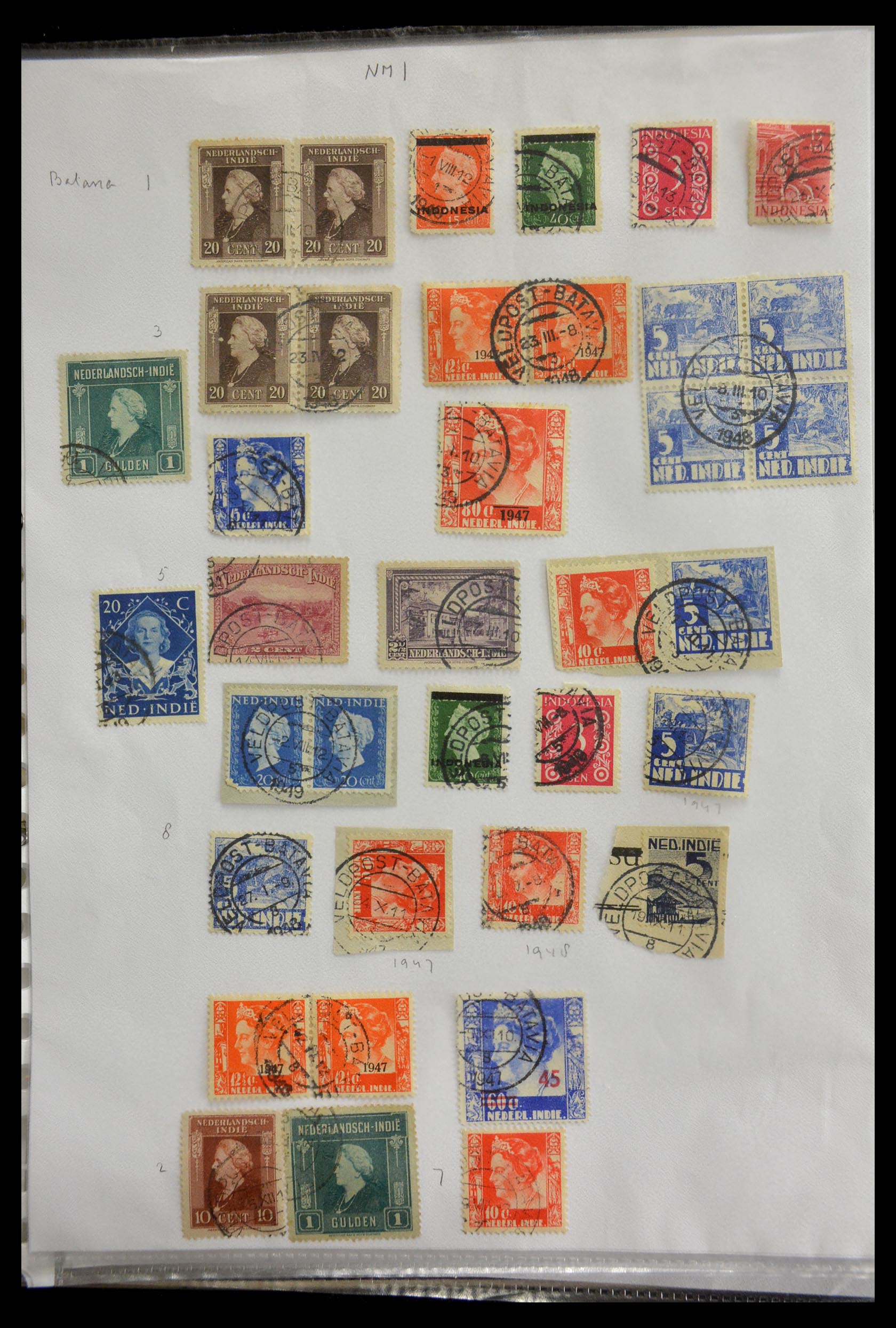 29422 339 - 29422 Dutch east Indies cancels.