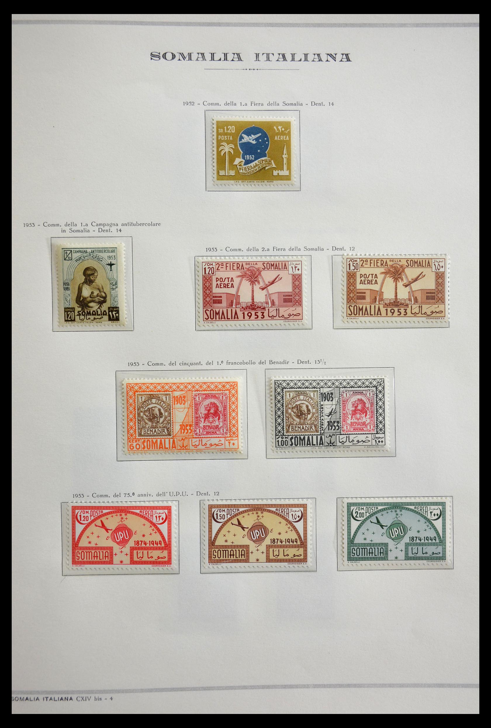 29430 009 - 29430 Italian Somalia 1950-1965.