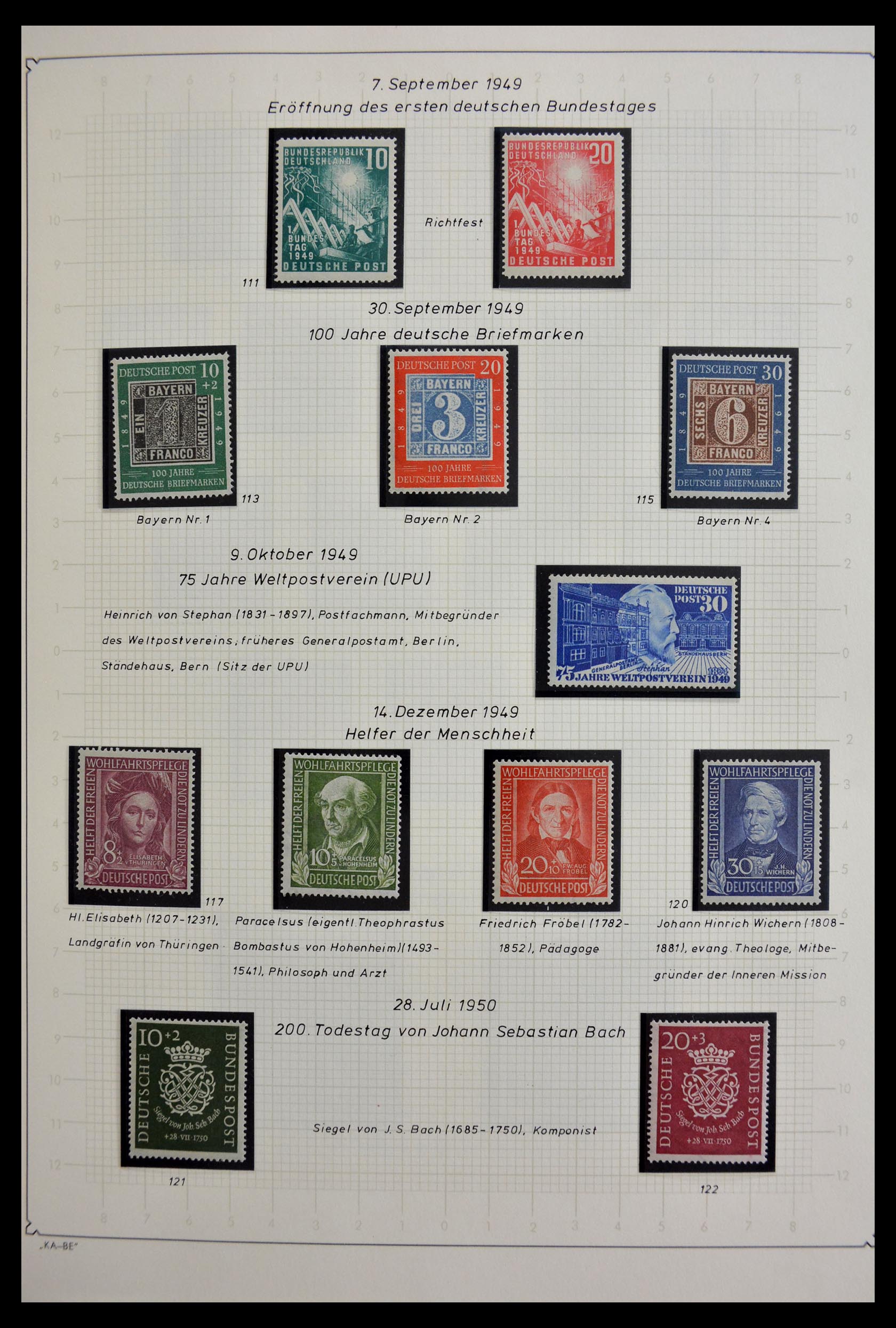 29449 001 - 29449 Bundespost 1949-1977.
