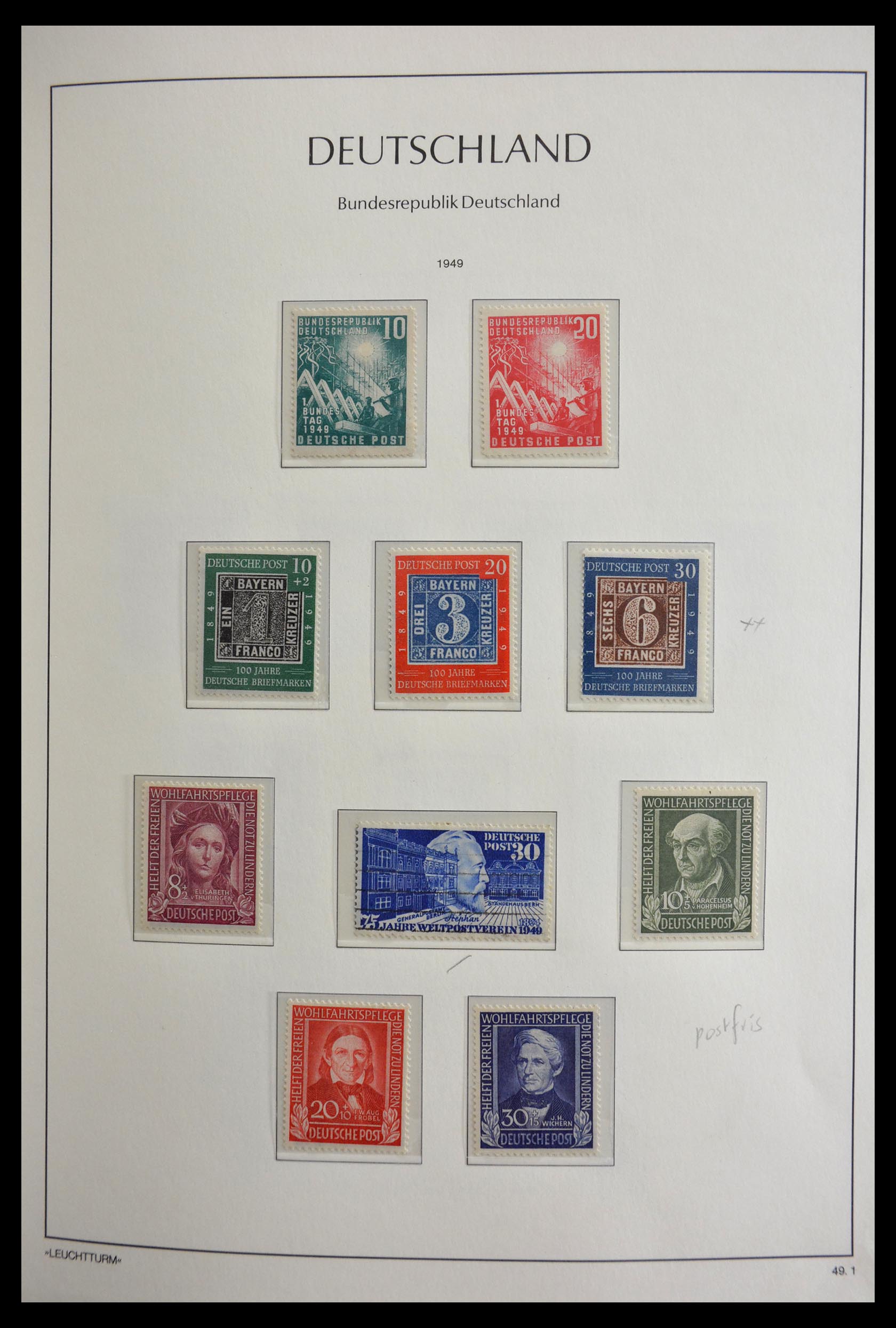 29452 001 - 29452 Bundespost 1949-1974.