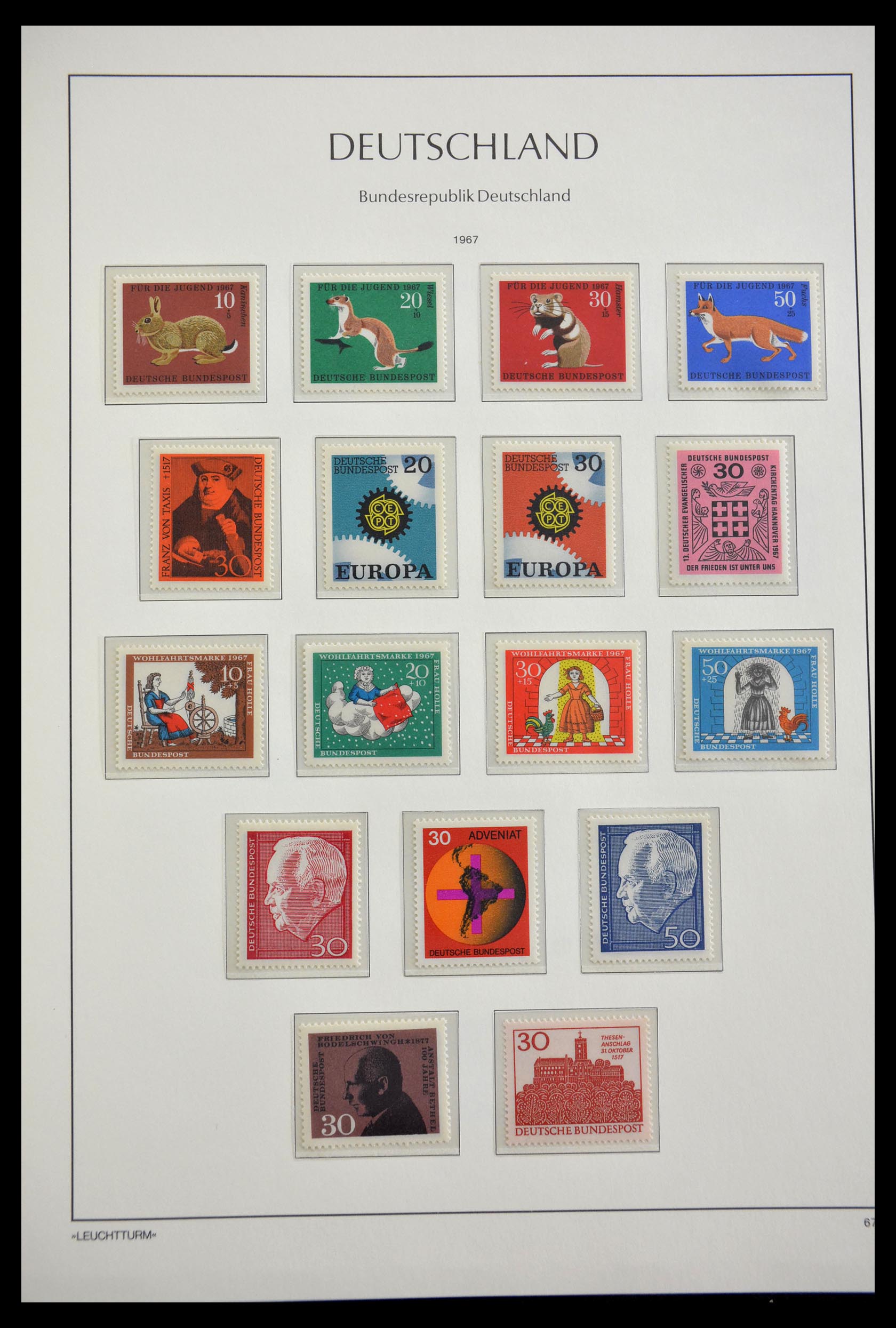 29452 038 - 29452 Bundespost 1949-1974.