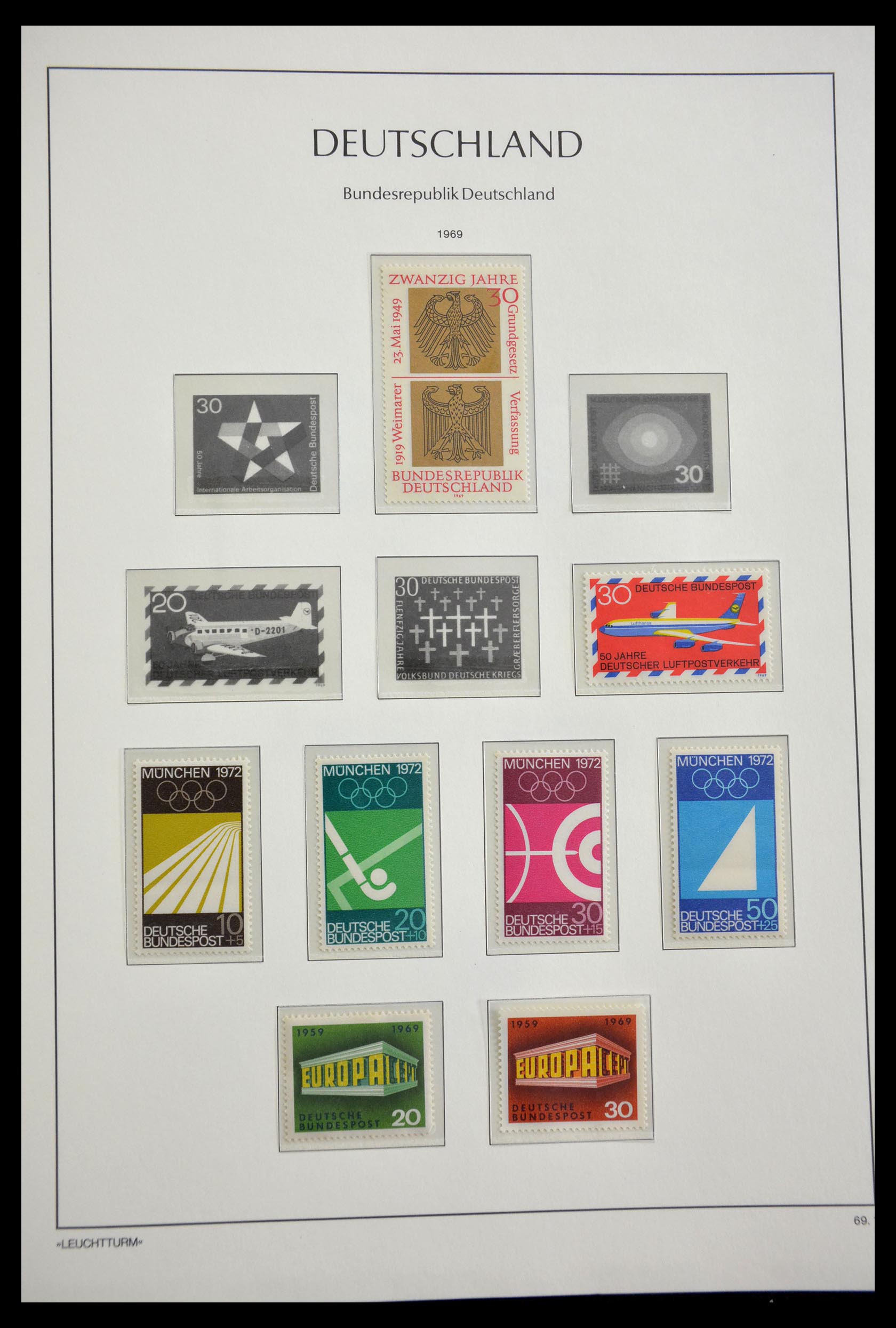 29452 043 - 29452 Bundespost 1949-1974.