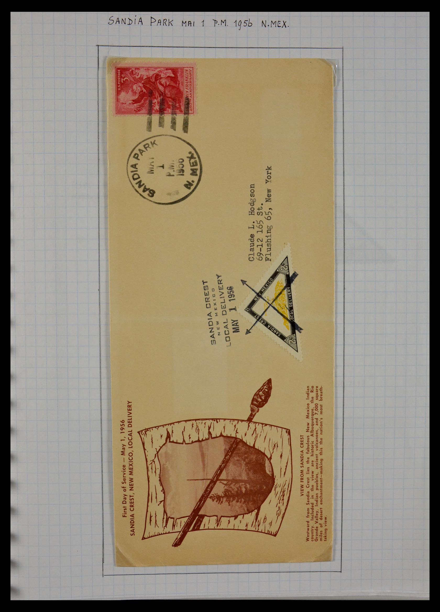 29465 005 - 29465 Triangular stamps on covers.