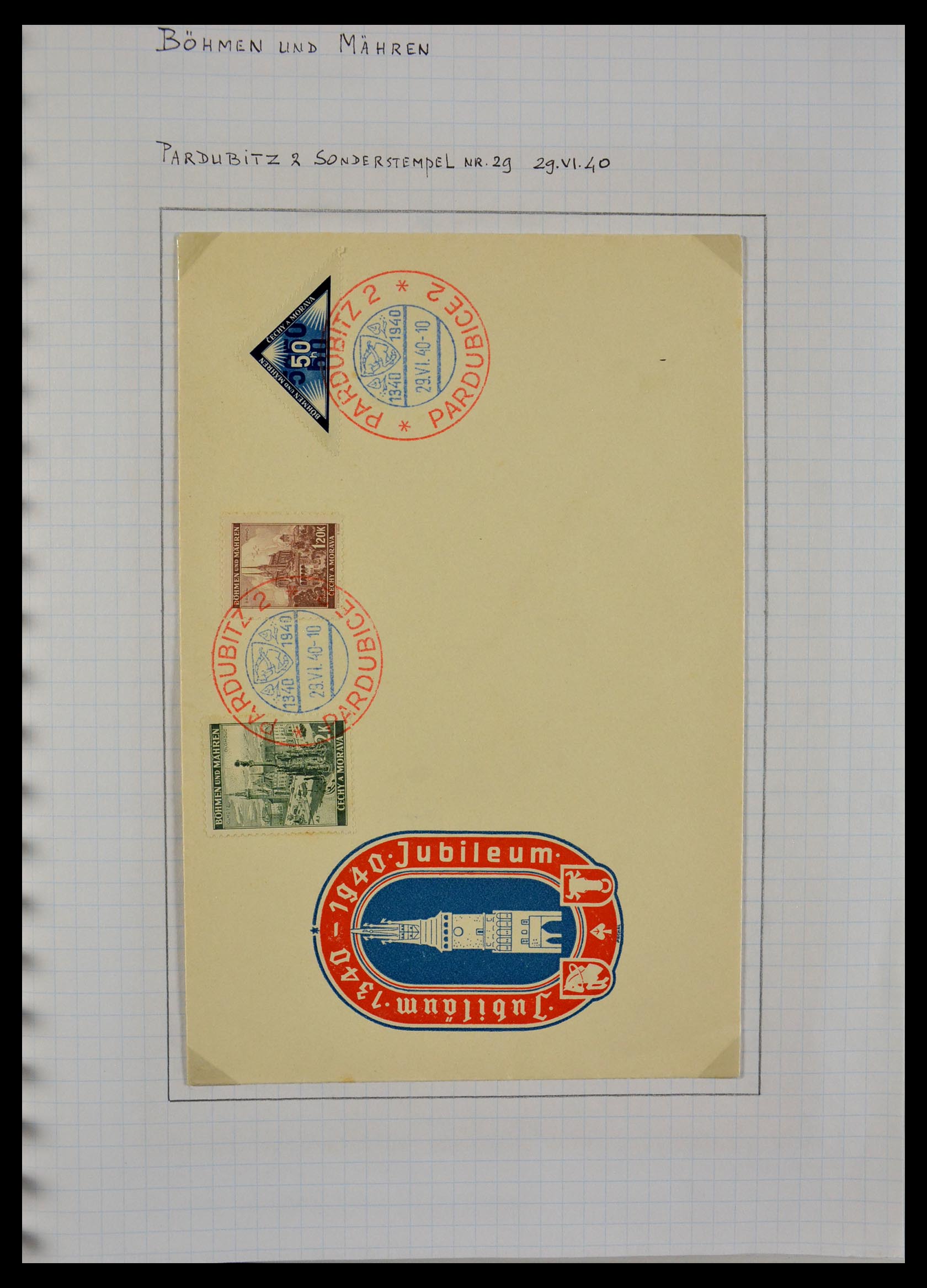 29465 010 - 29465 Triangular stamps on covers.