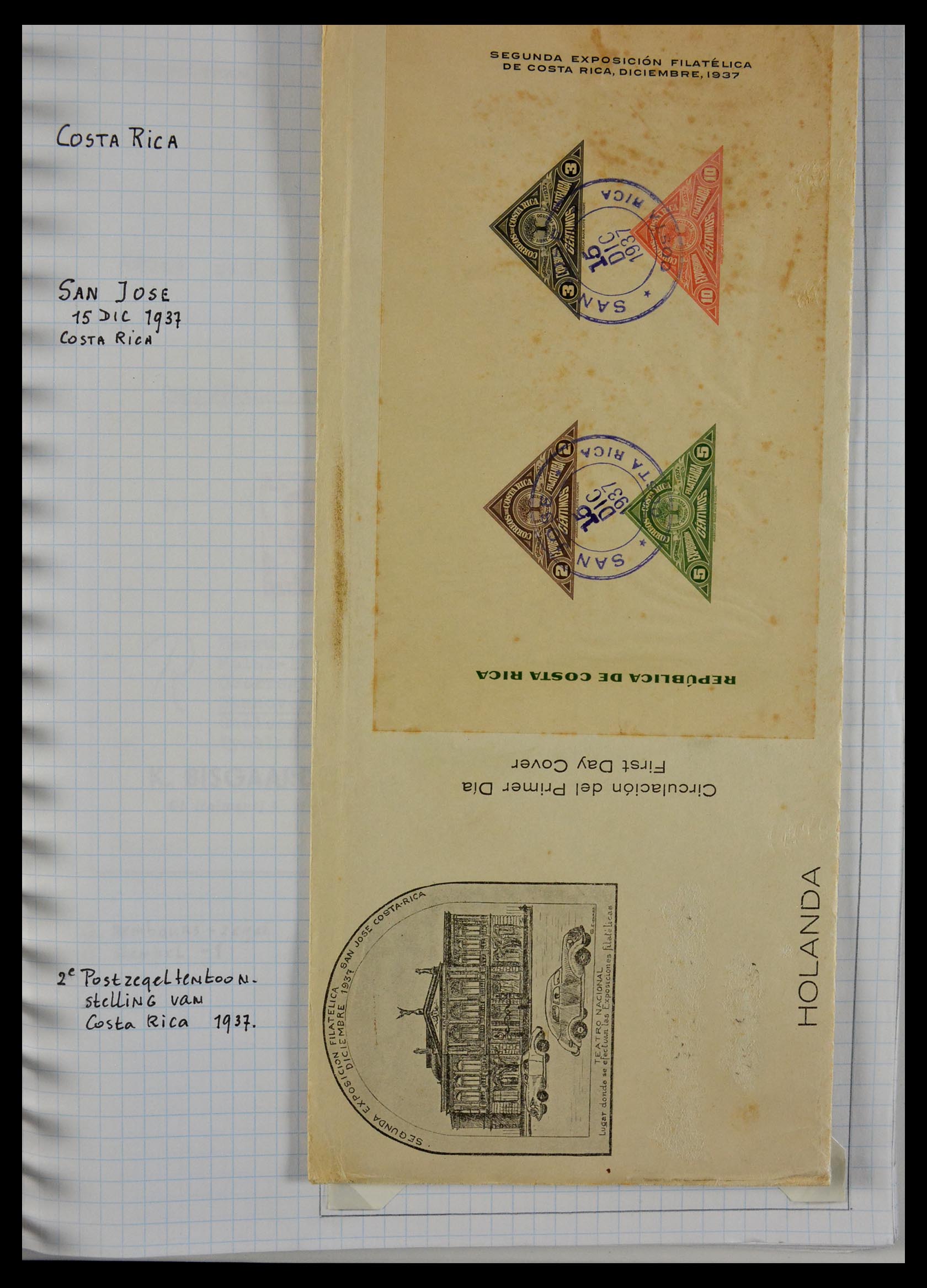 29465 020 - 29465 Triangular stamps on covers.