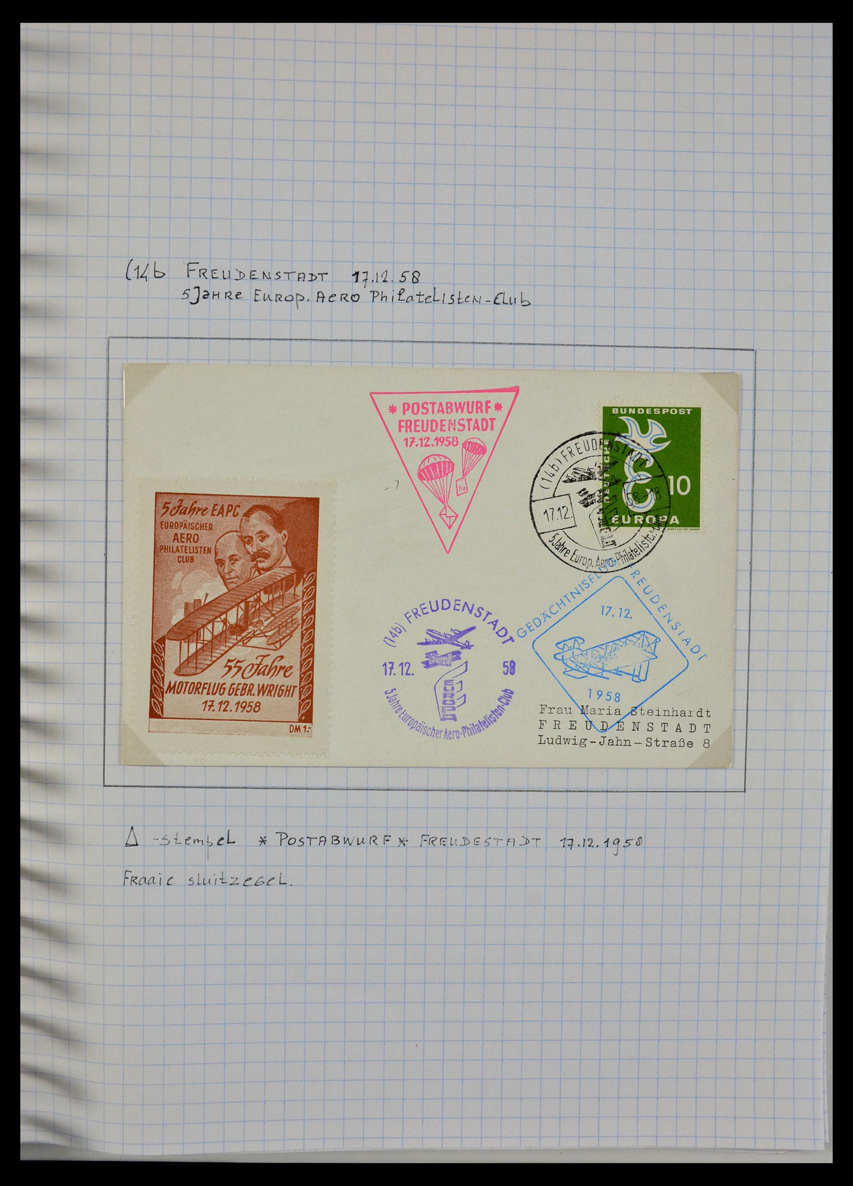 29465 024 - 29465 Triangular stamps on covers.