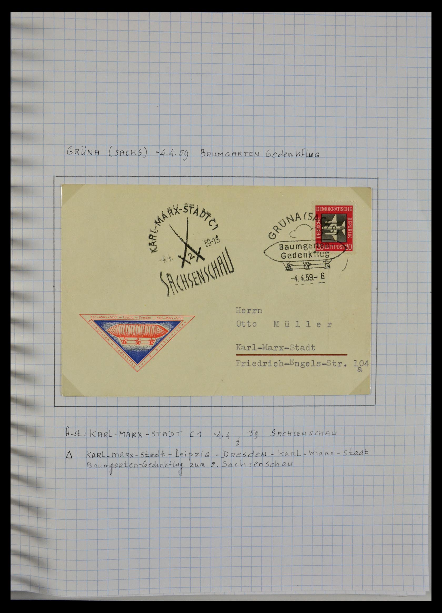 29465 026 - 29465 Triangular stamps on covers.