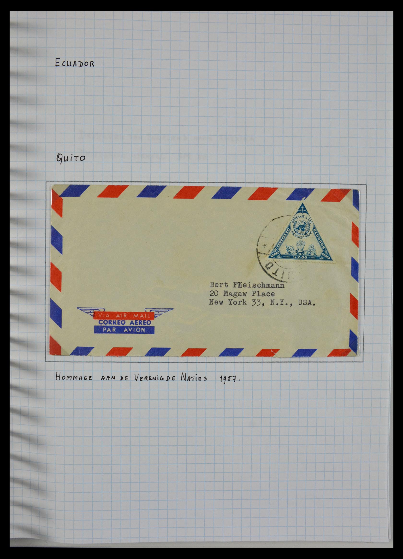 29465 030 - 29465 Triangular stamps on covers.