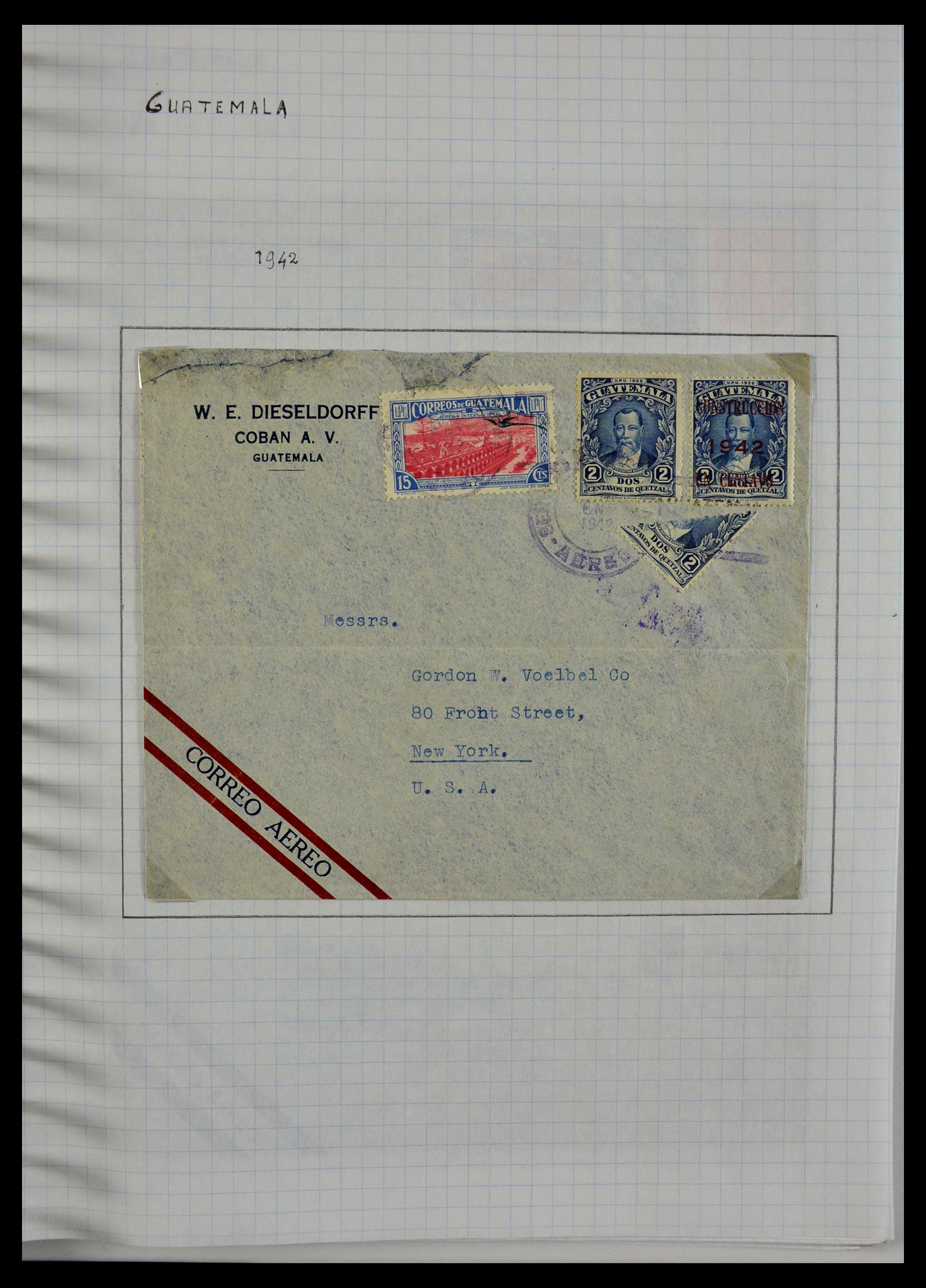 29465 033 - 29465 Triangular stamps on covers.