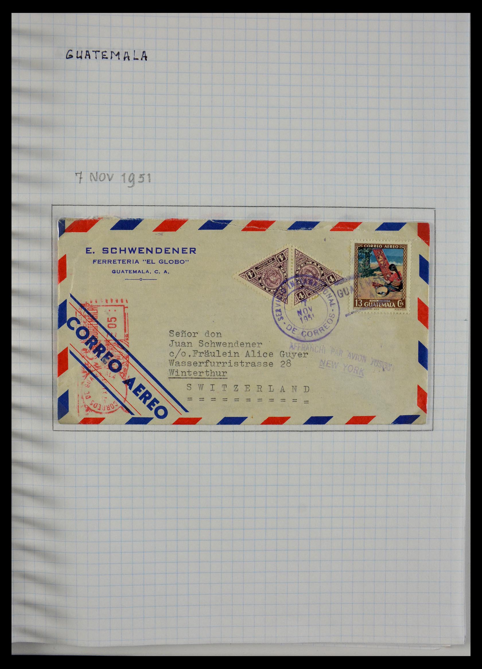 29465 036 - 29465 Triangular stamps on covers.