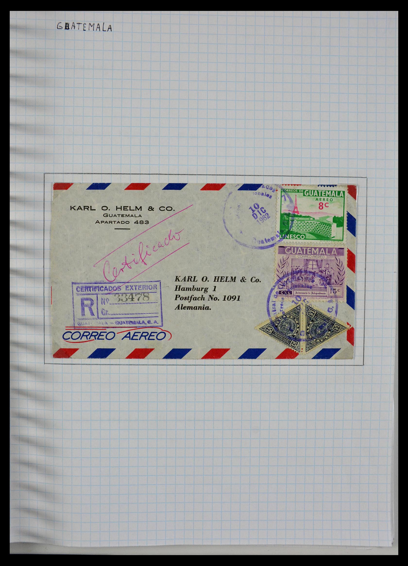 29465 038 - 29465 Triangular stamps on covers.