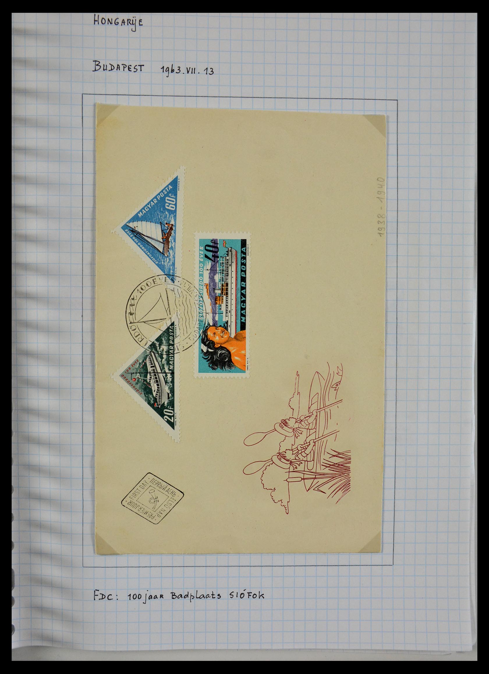 29465 047 - 29465 Triangular stamps on covers.