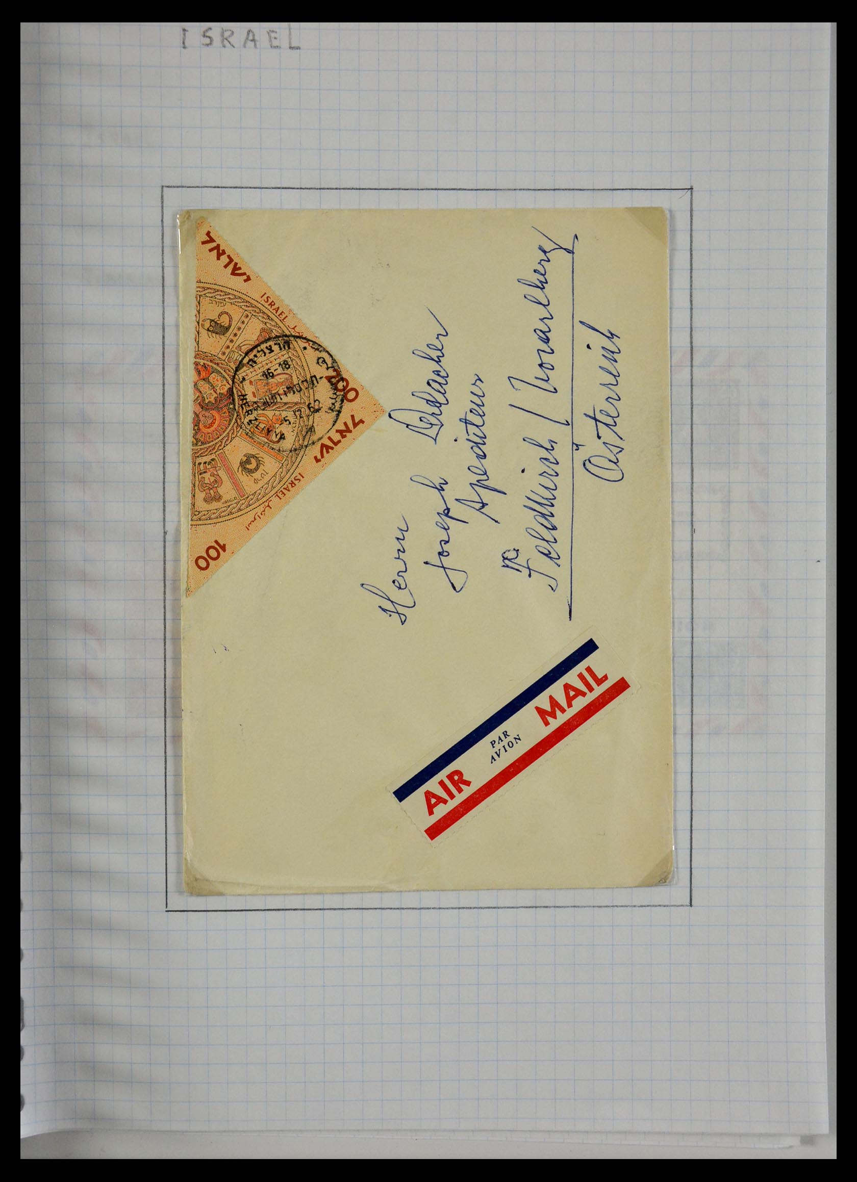 29465 055 - 29465 Triangular stamps on covers.