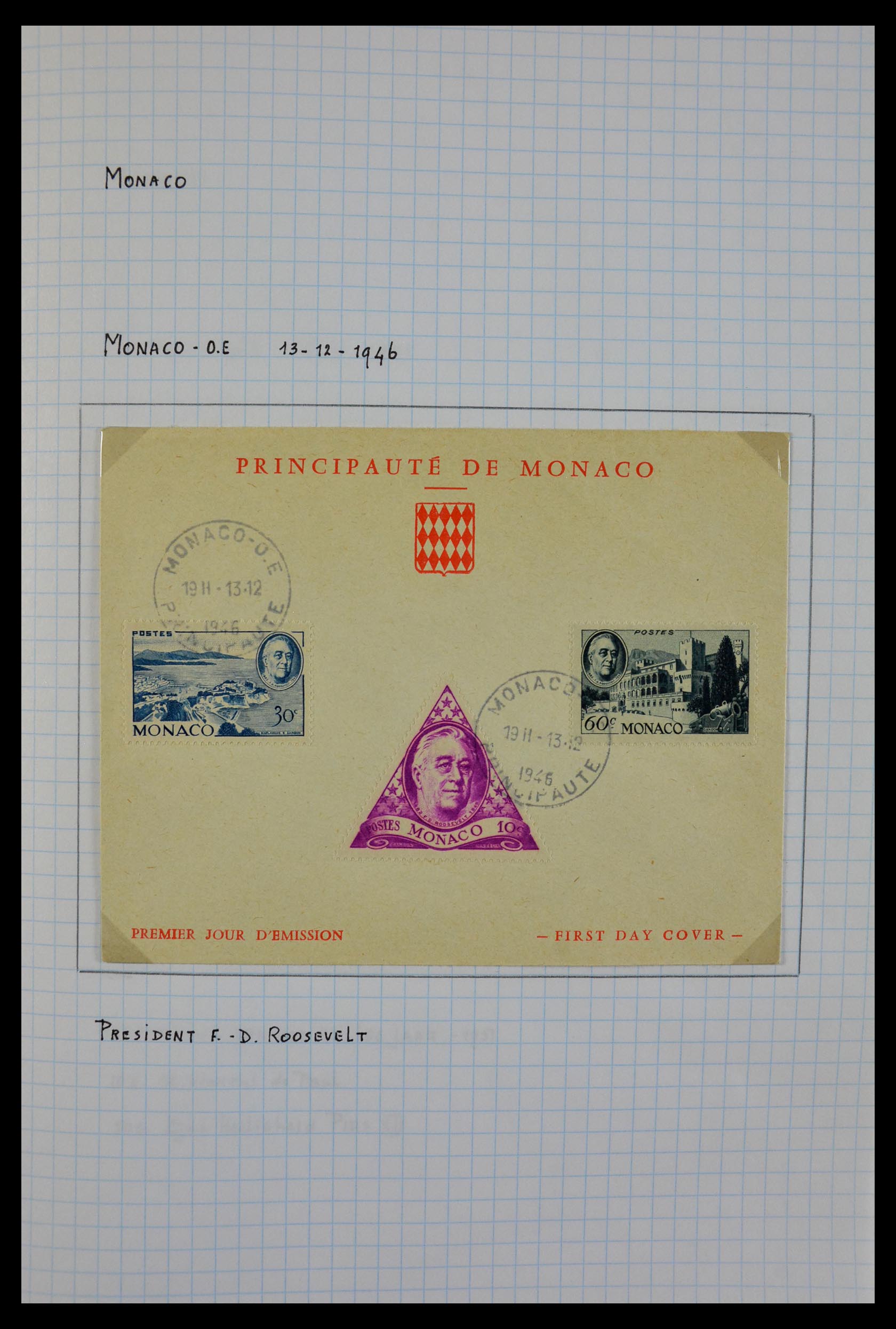 29465 066 - 29465 Triangular stamps on covers.