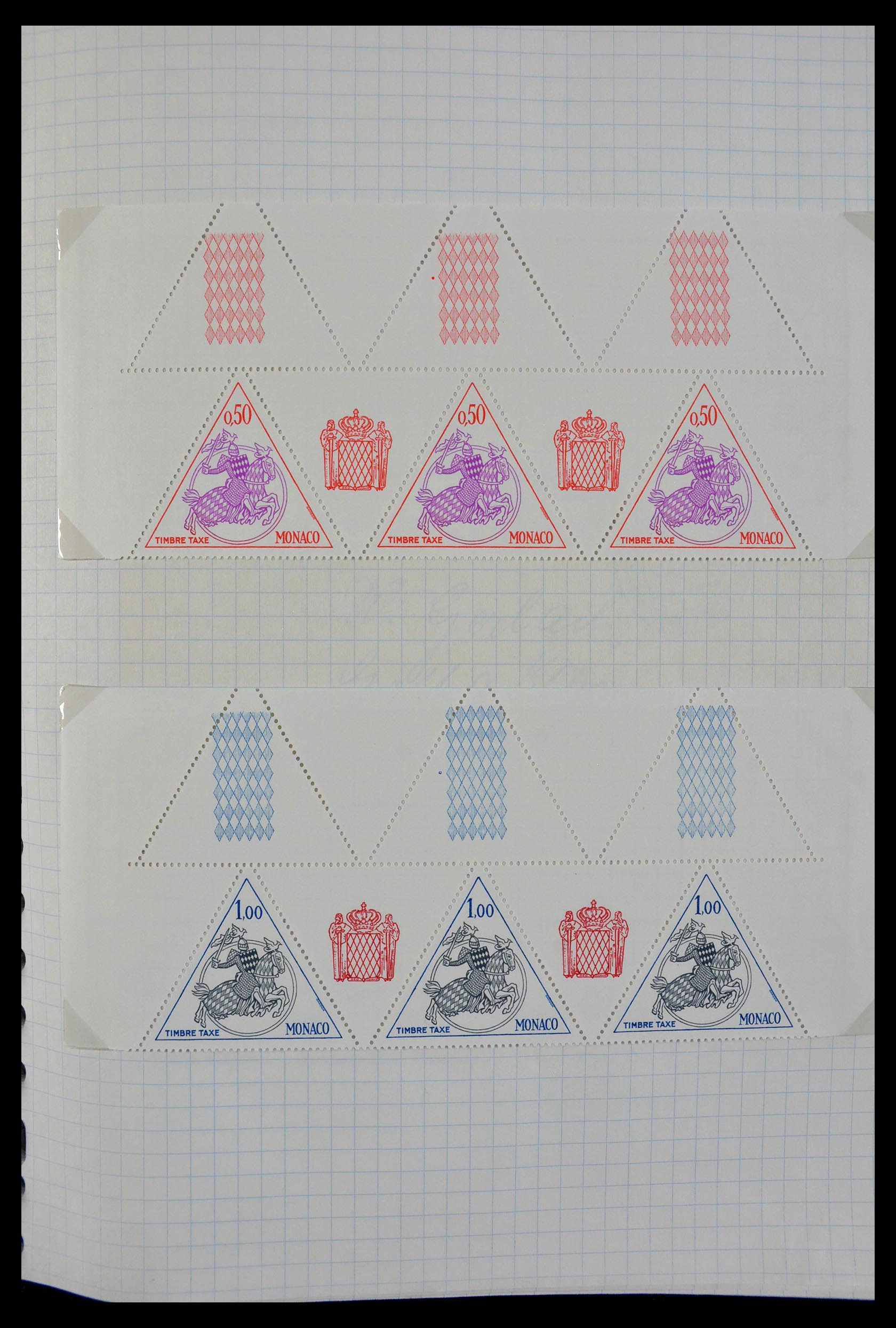 29465 071 - 29465 Triangular stamps on covers.