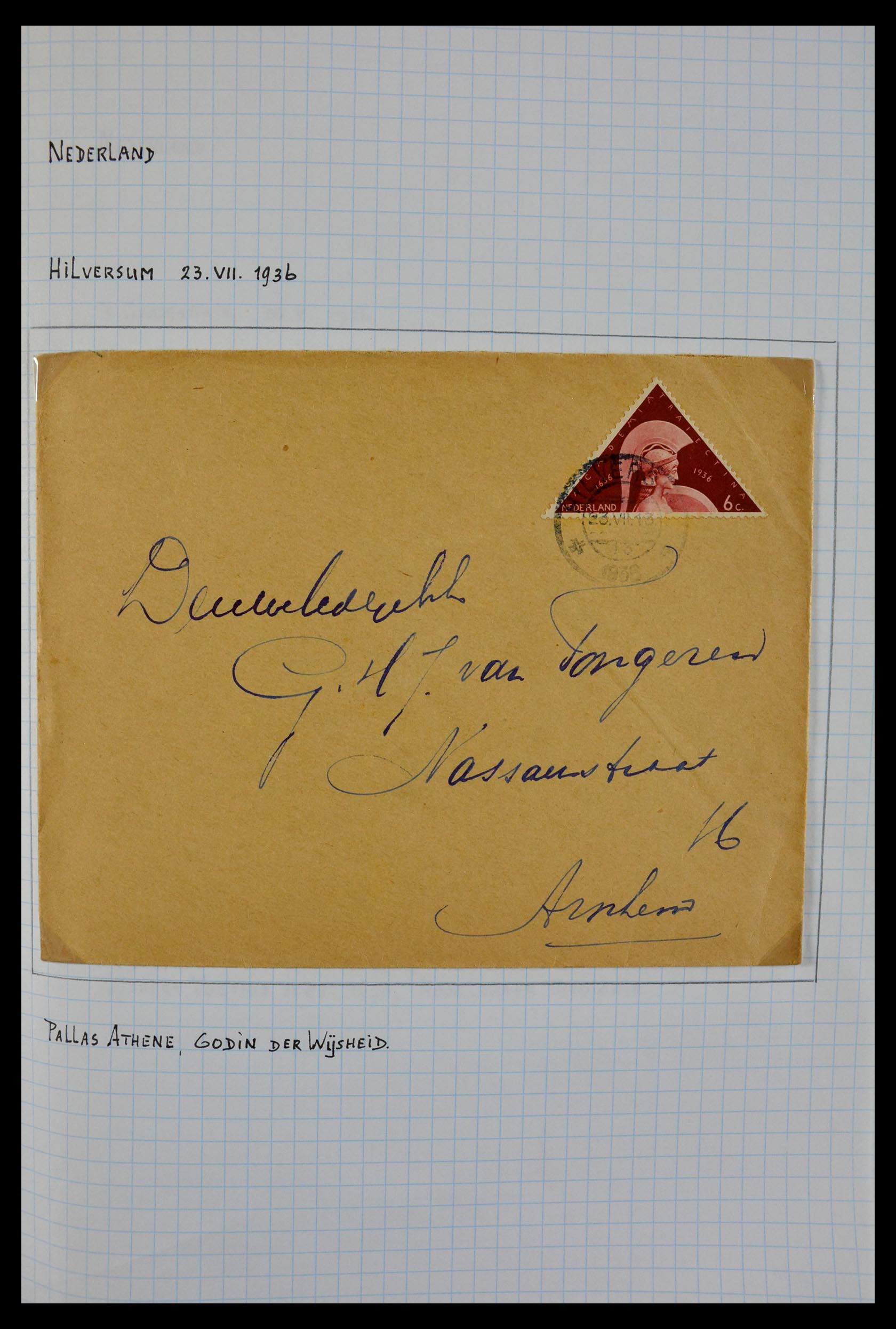 29465 078 - 29465 Triangular stamps on covers.