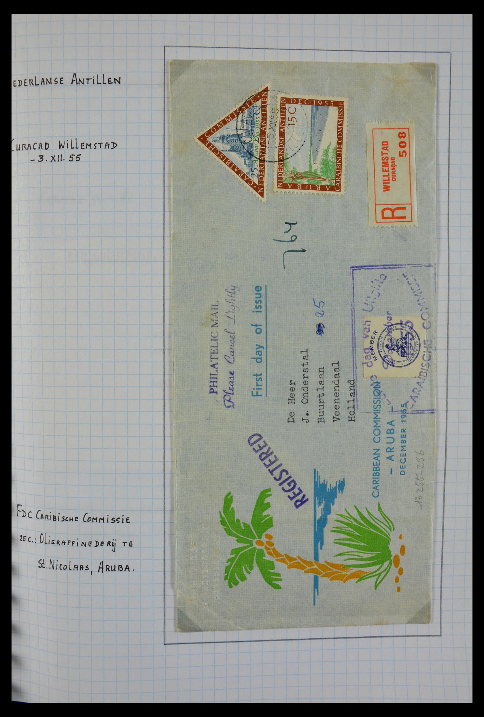 29465 087 - 29465 Triangular stamps on covers.