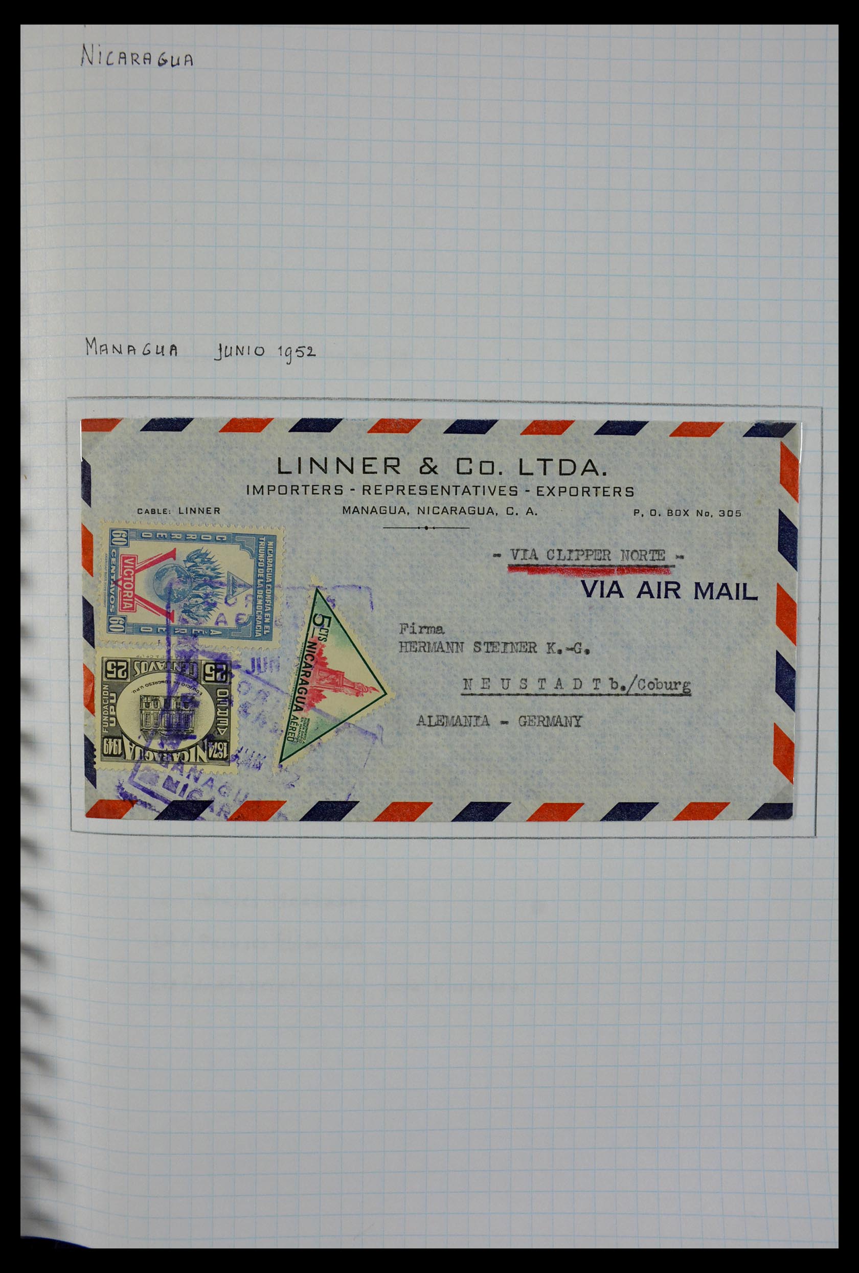 29465 098 - 29465 Triangular stamps on covers.