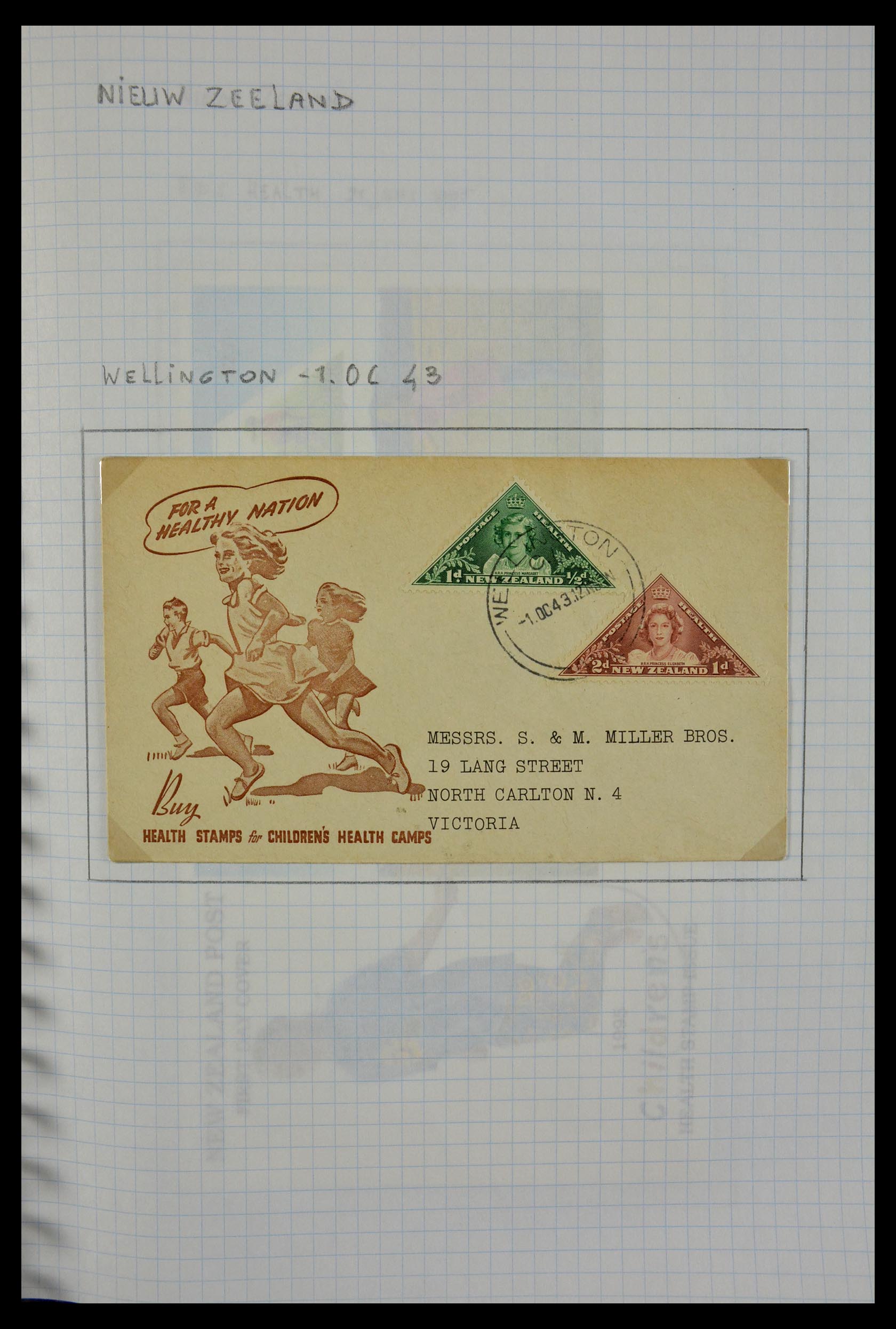 29465 100 - 29465 Triangular stamps on covers.