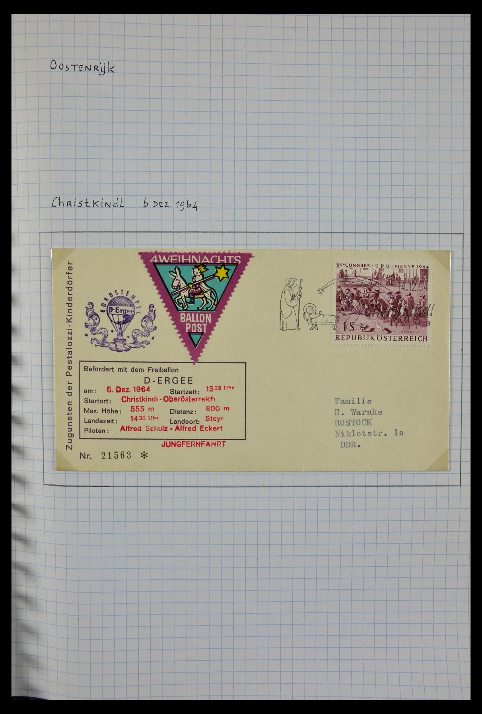 29465 105 - 29465 Triangular stamps on covers.