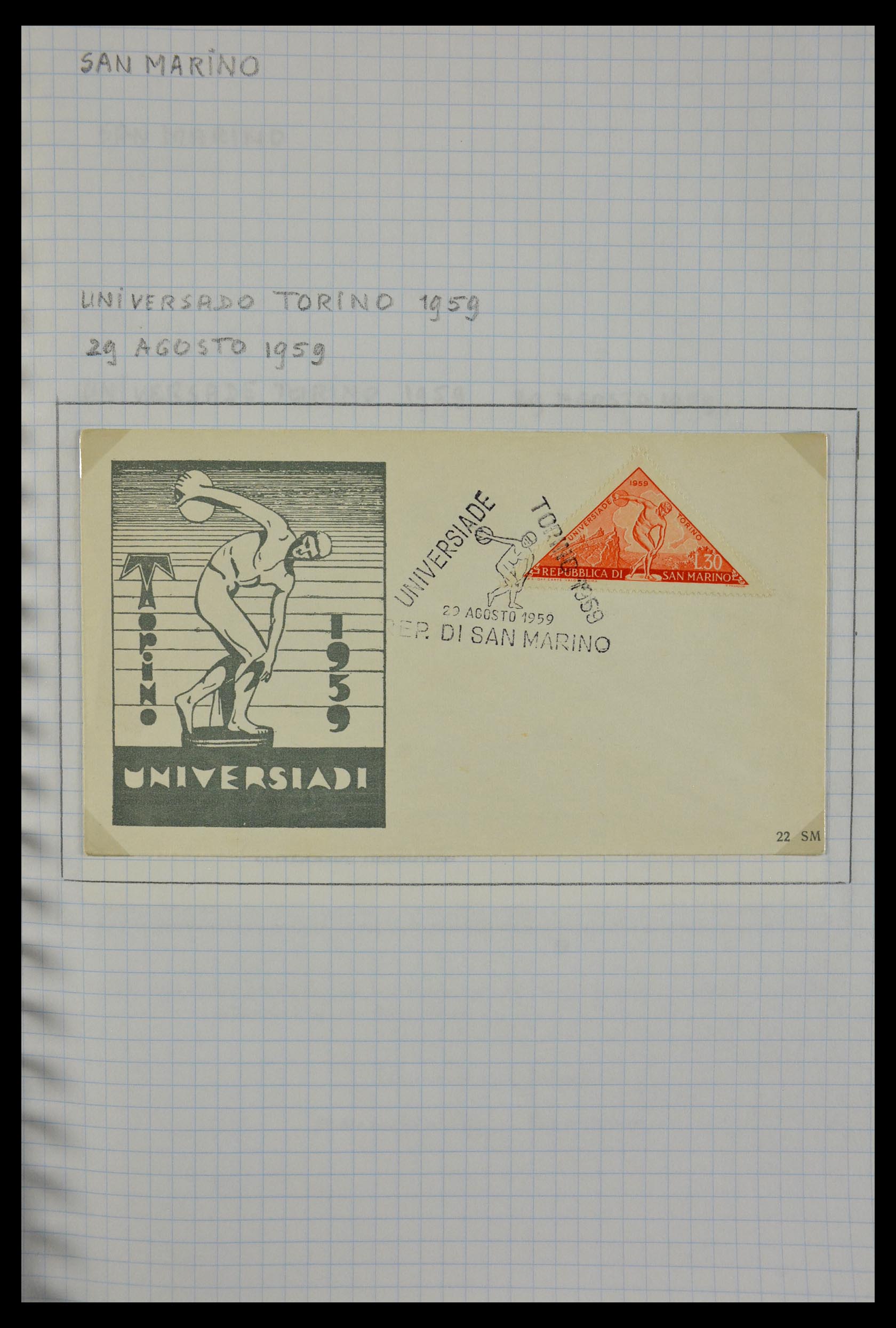 29465 114 - 29465 Triangular stamps on covers.