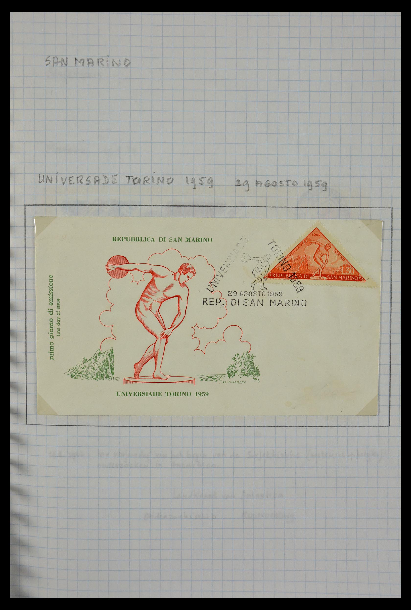 29465 115 - 29465 Triangular stamps on covers.