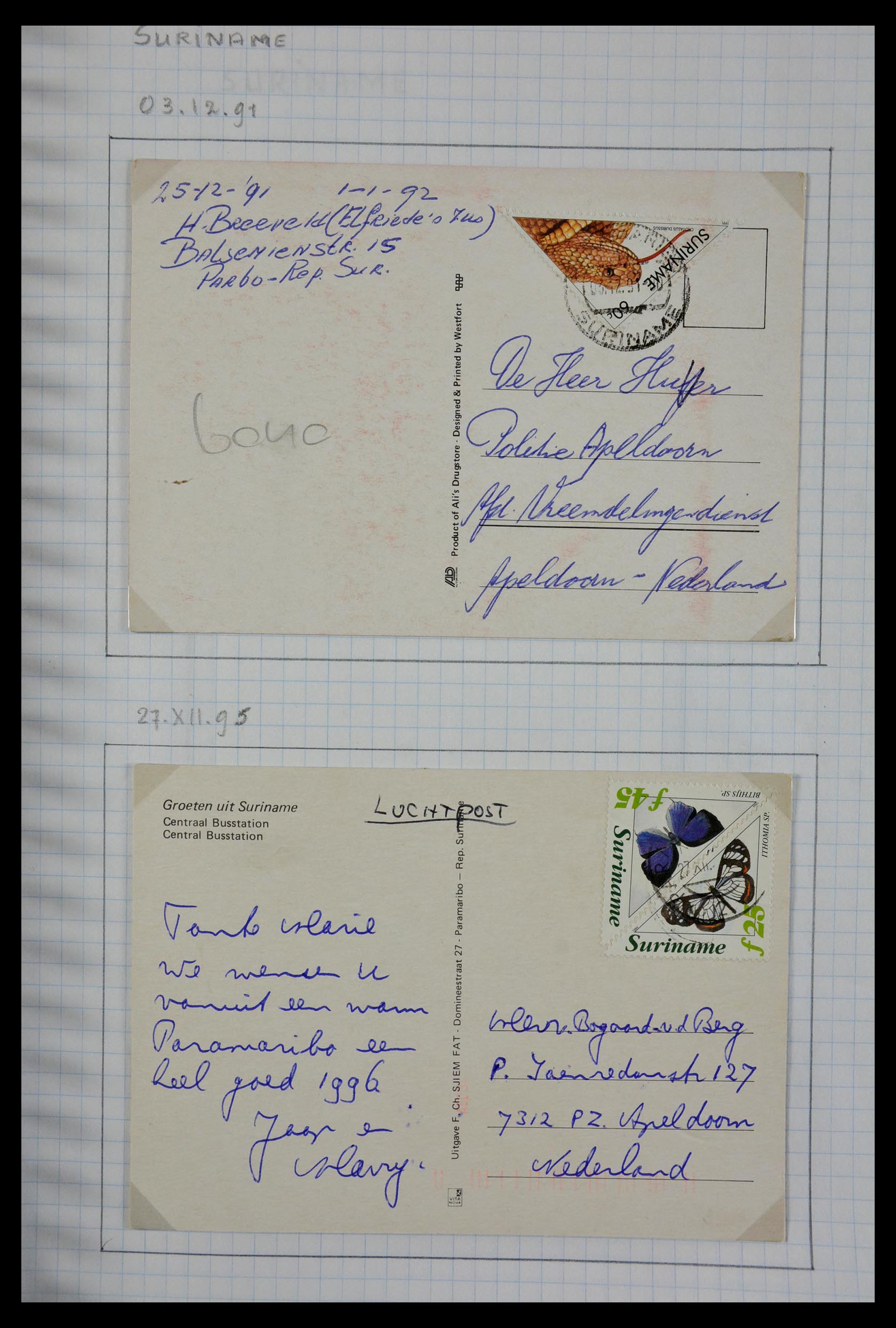 29465 130 - 29465 Triangular stamps on covers.