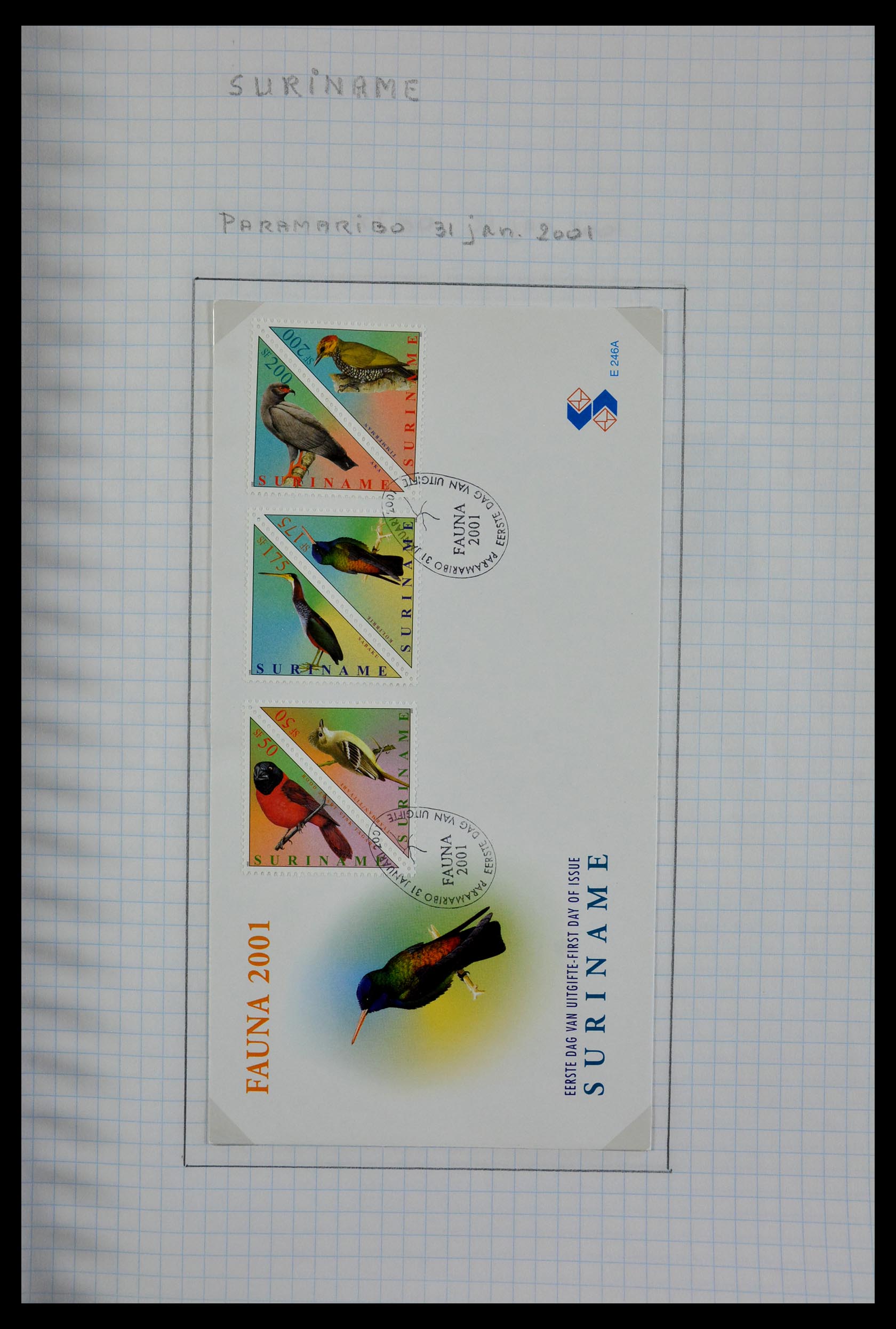 29465 133 - 29465 Triangular stamps on covers.