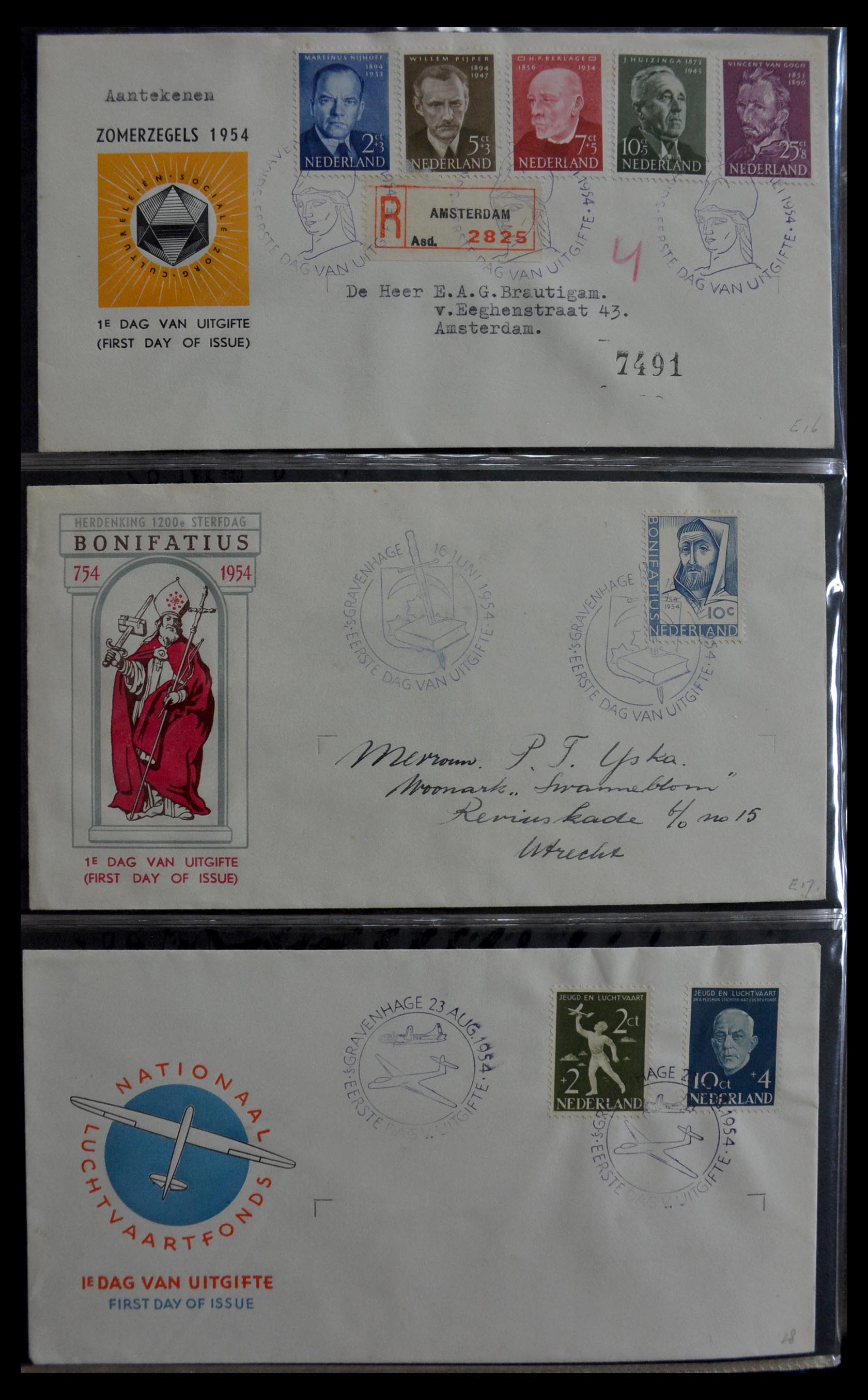 29470 006 - 29470 Netherlands FDC's 1950-1967.