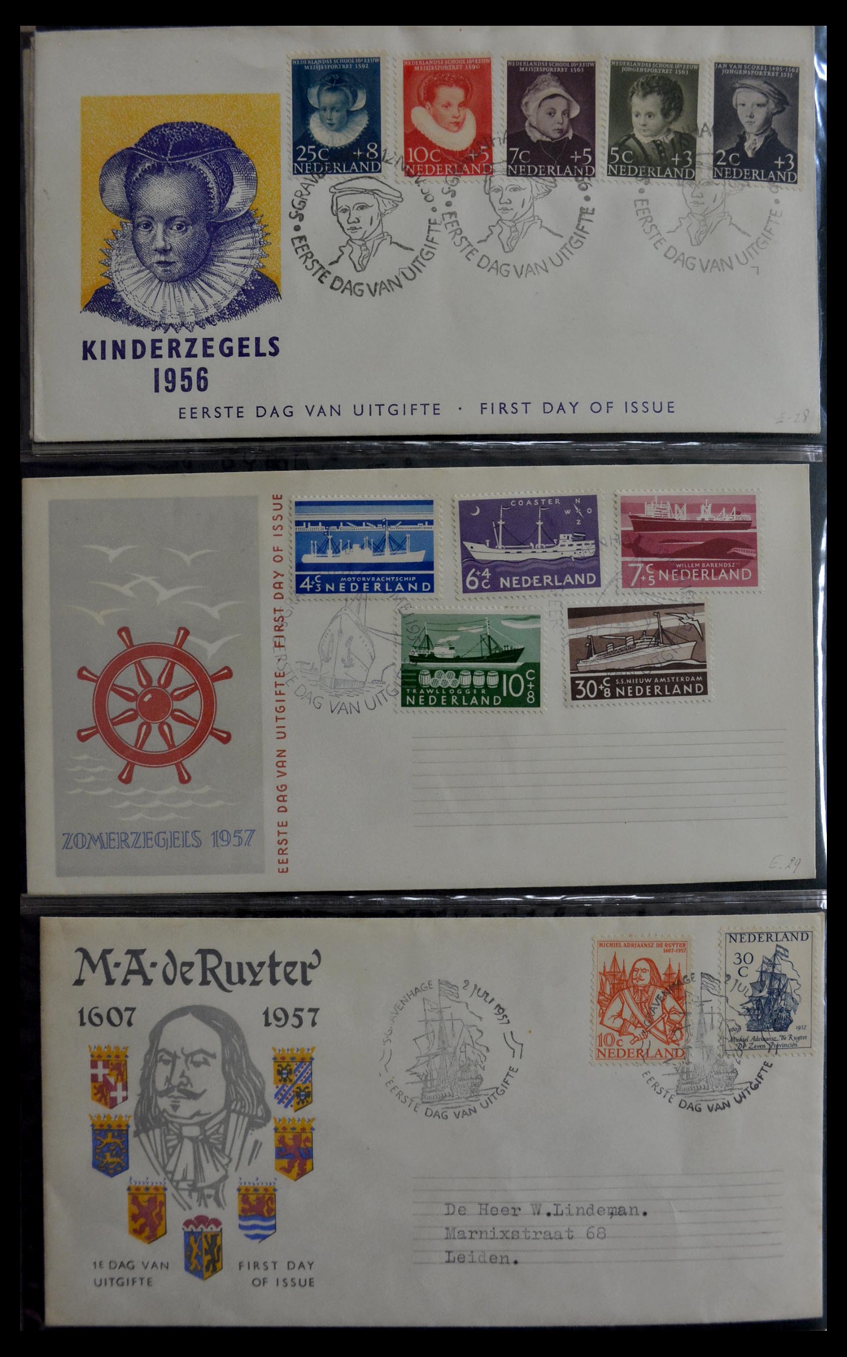 29470 010 - 29470 Netherlands FDC's 1950-1967.