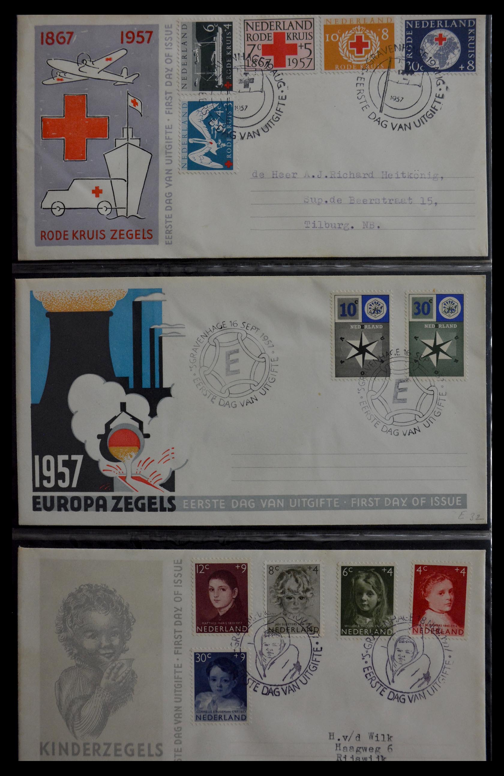 29470 011 - 29470 Netherlands FDC's 1950-1967.