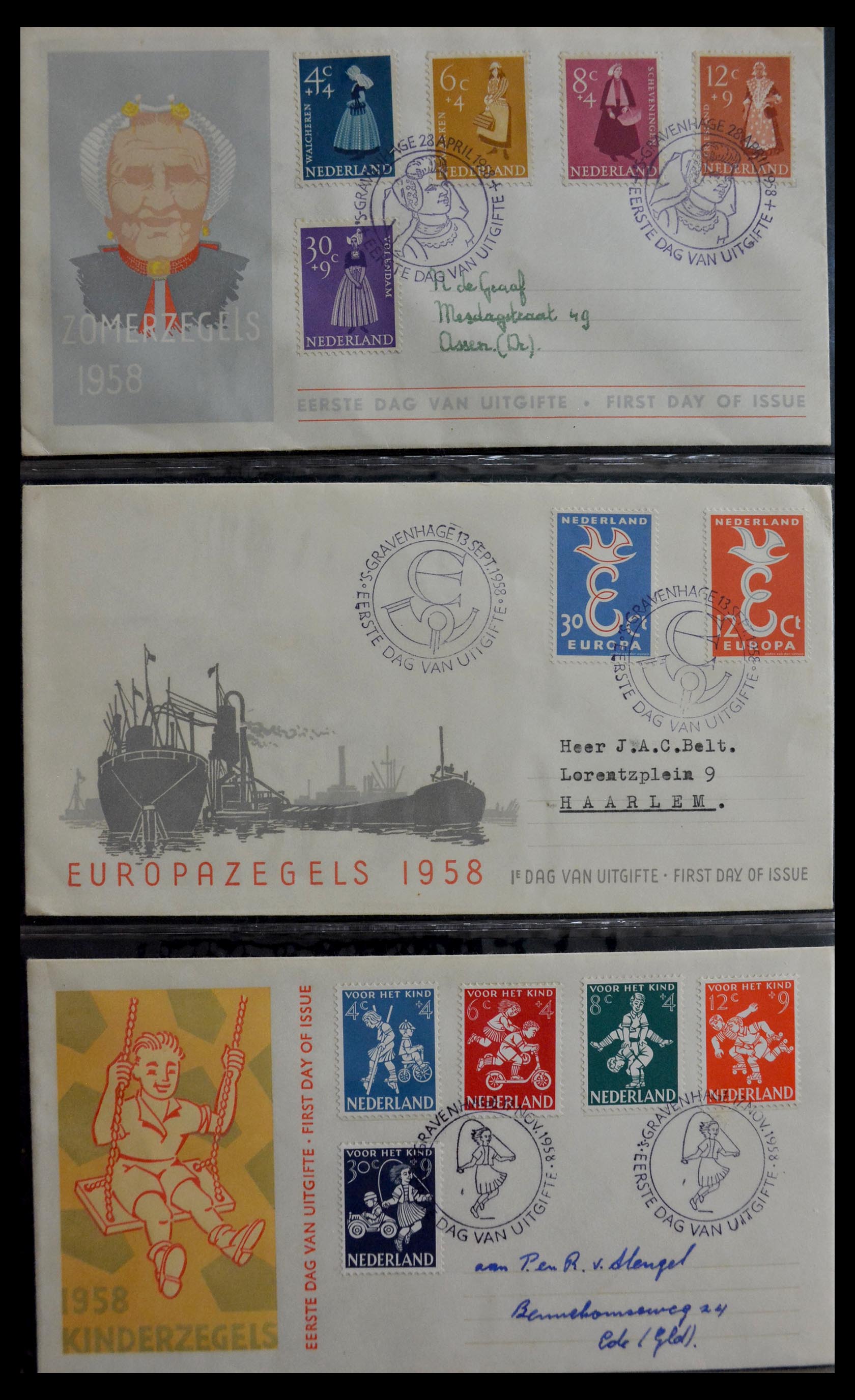 29470 012 - 29470 Netherlands FDC's 1950-1967.