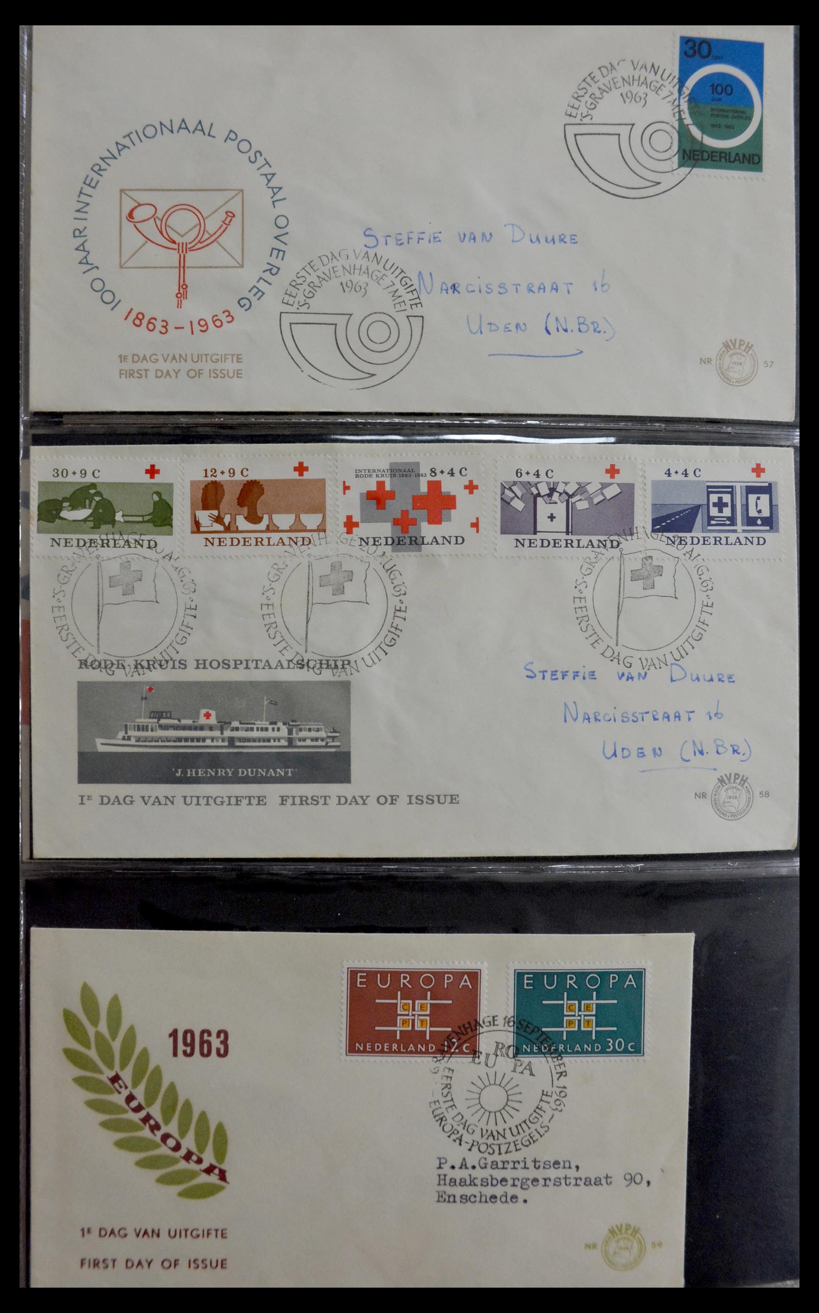 29470 020 - 29470 Netherlands FDC's 1950-1967.