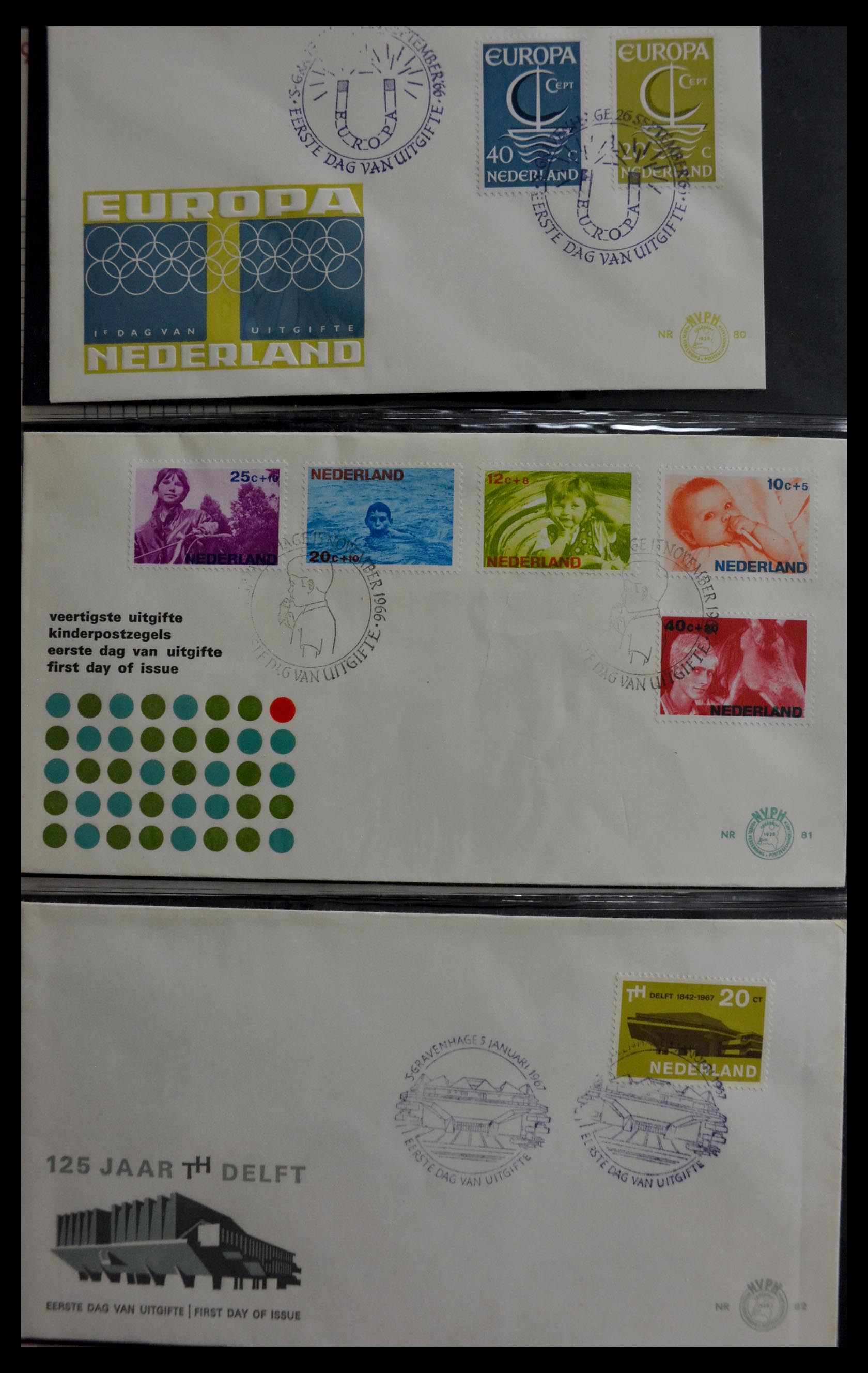29470 028 - 29470 Netherlands FDC's 1950-1967.