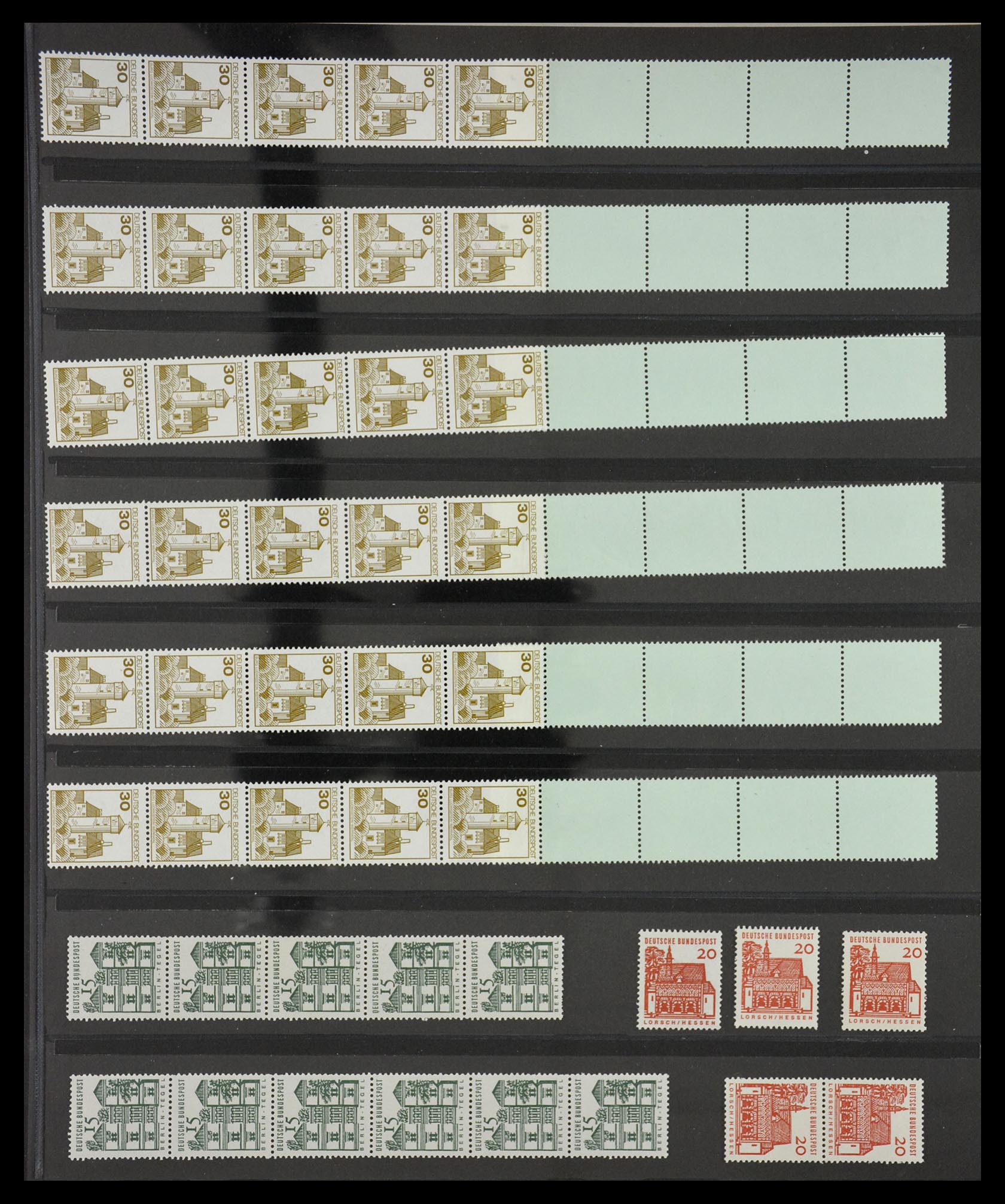 29483 052 - 29483 Bundespost coilstamps.