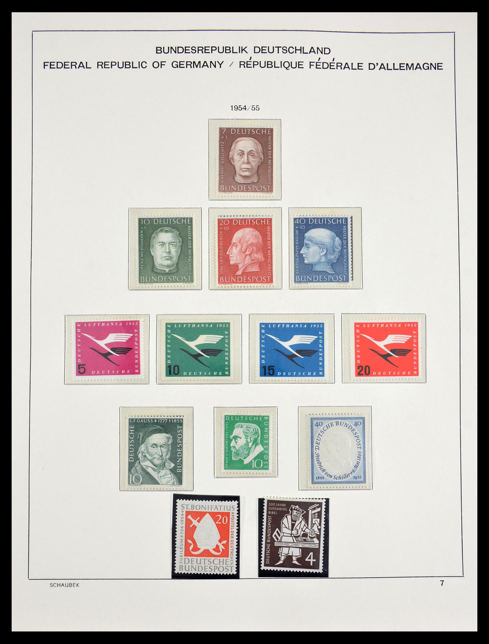 29489 001 - 29489 Bundespost 1954-1990.