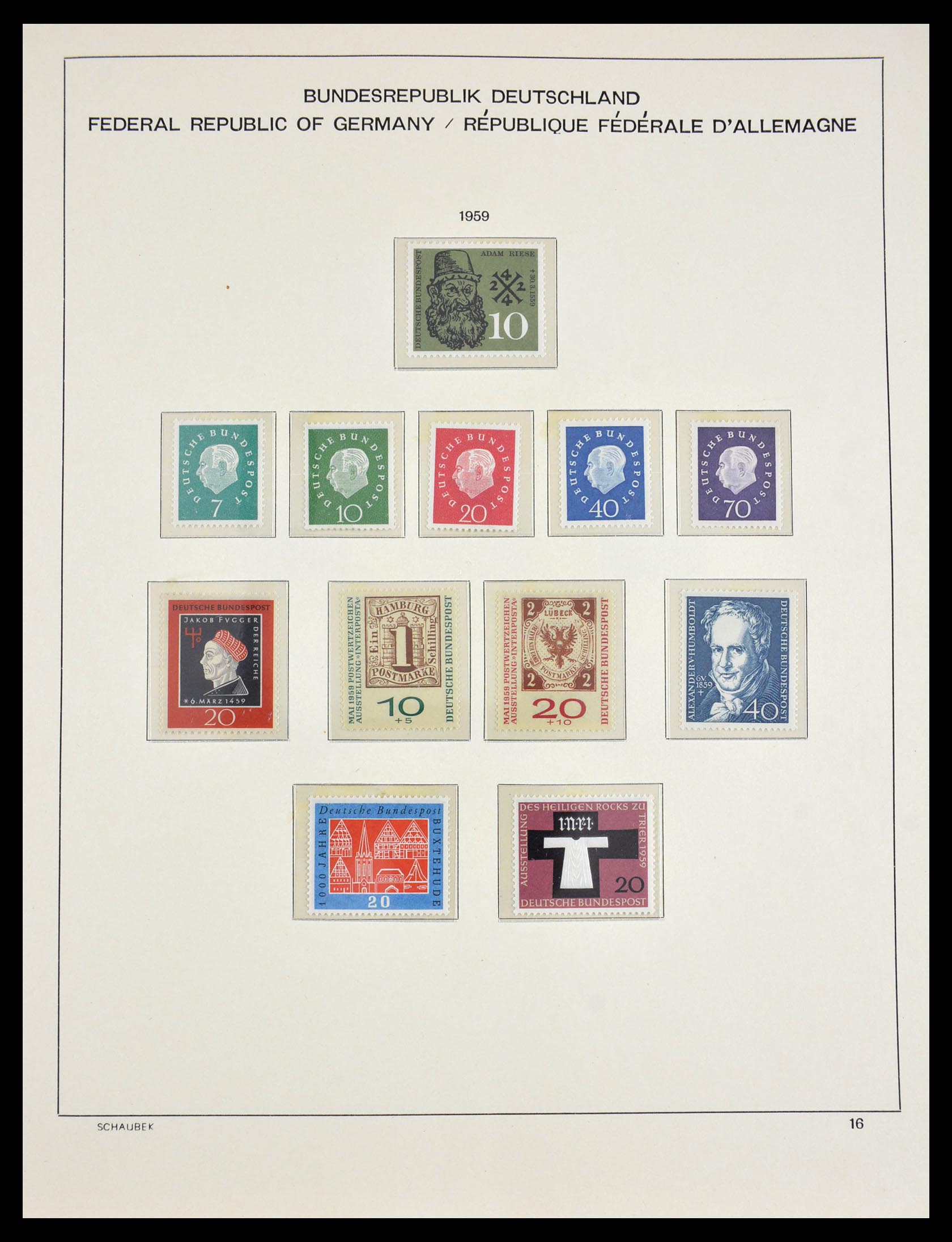 29489 010 - 29489 Bundespost 1954-1990.