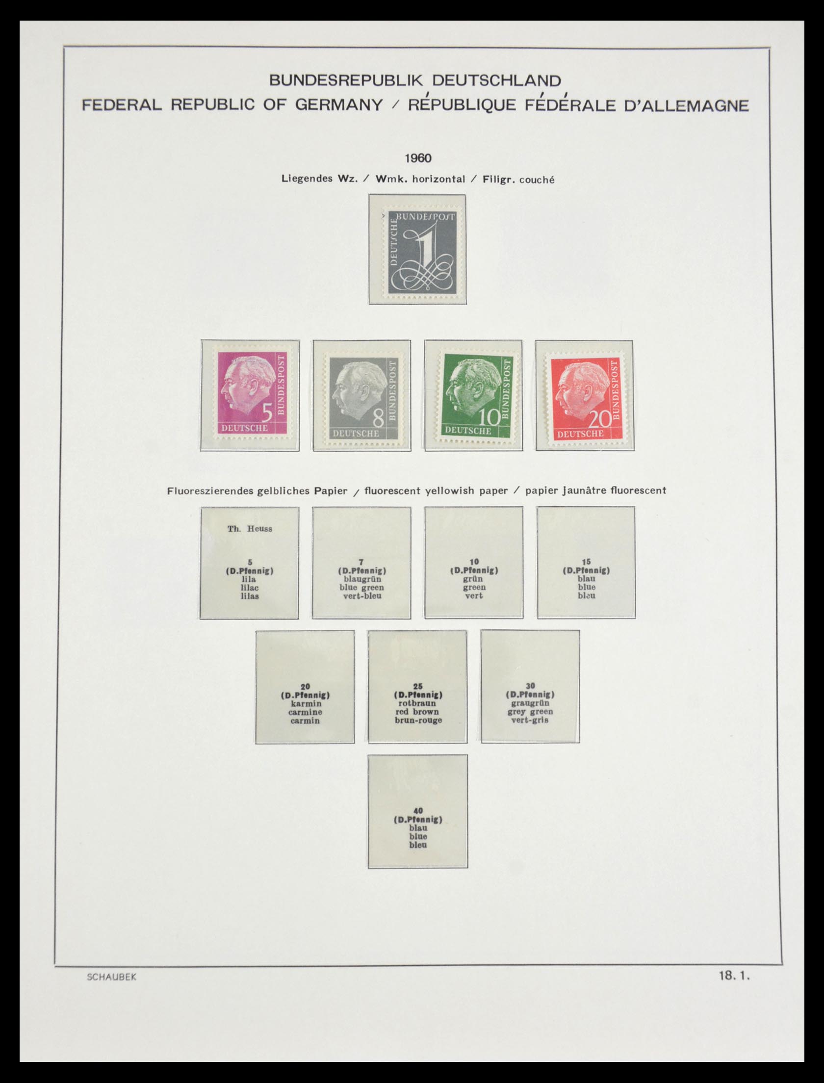 29489 014 - 29489 Bundespost 1954-1990.