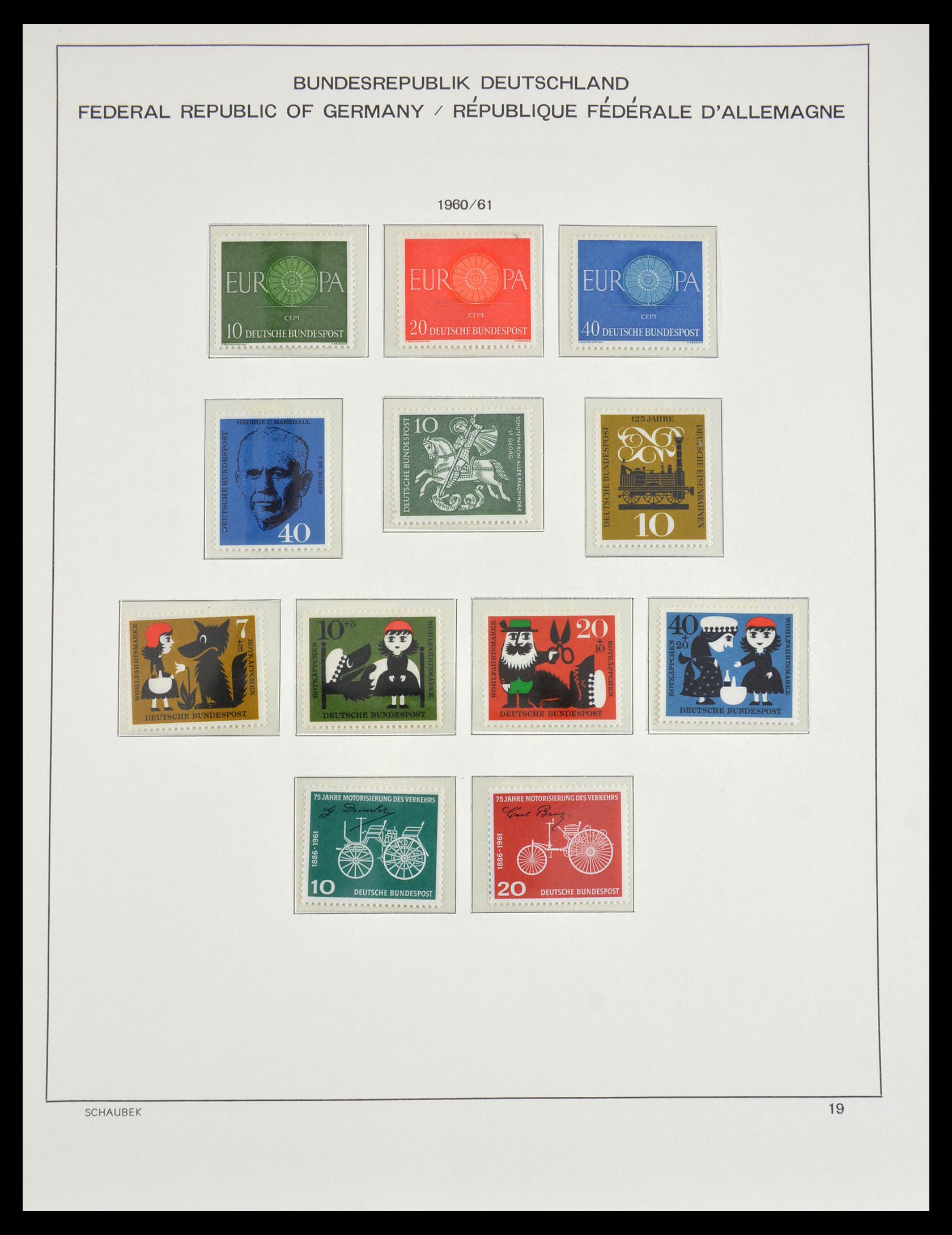 29489 015 - 29489 Bundespost 1954-1990.